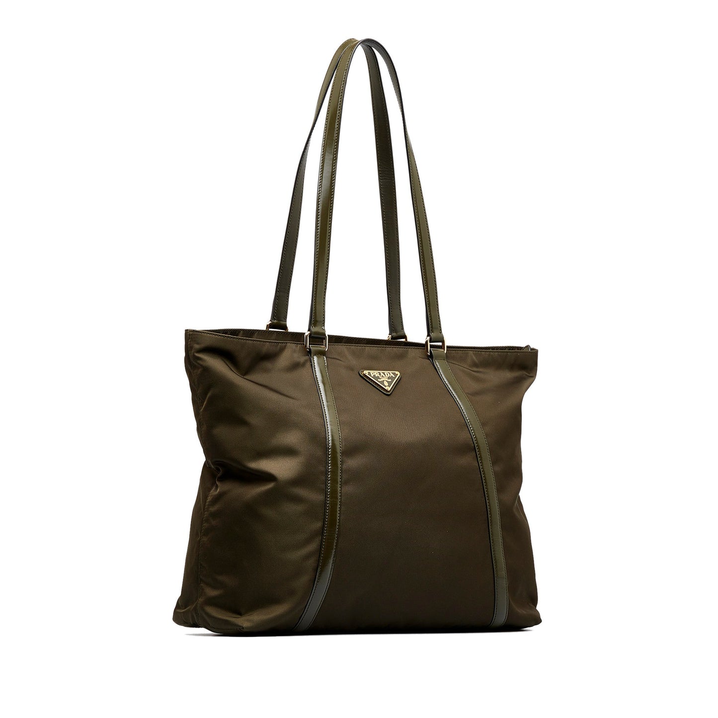Prada Tessuto Green Nylon Canvas Luxury Handbag
