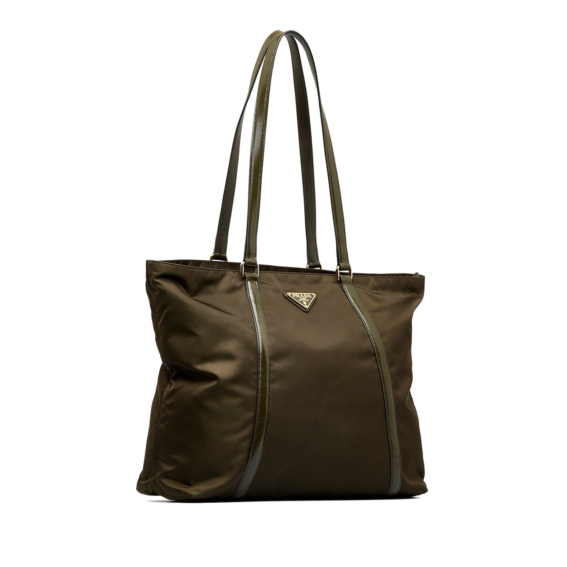 Prada Tessuto Green Nylon Canvas Luxury Handbag