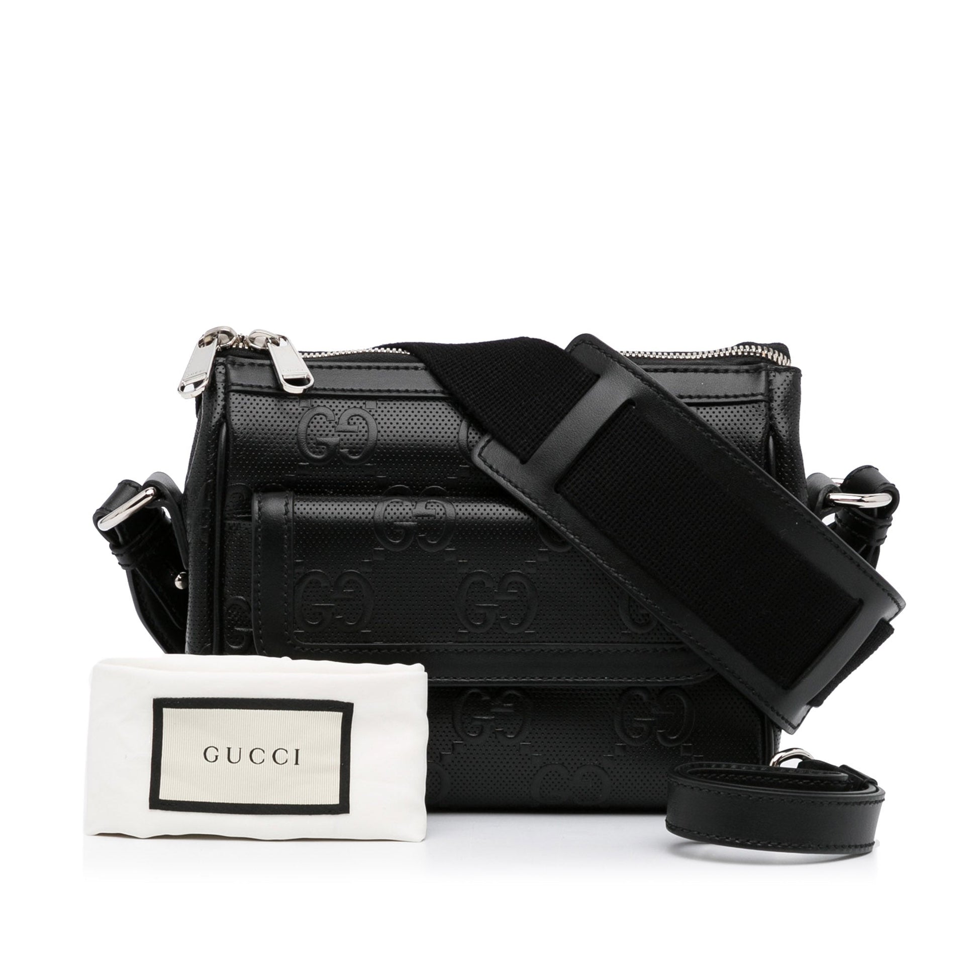 Gucci Black Leather Crossbody Style 2