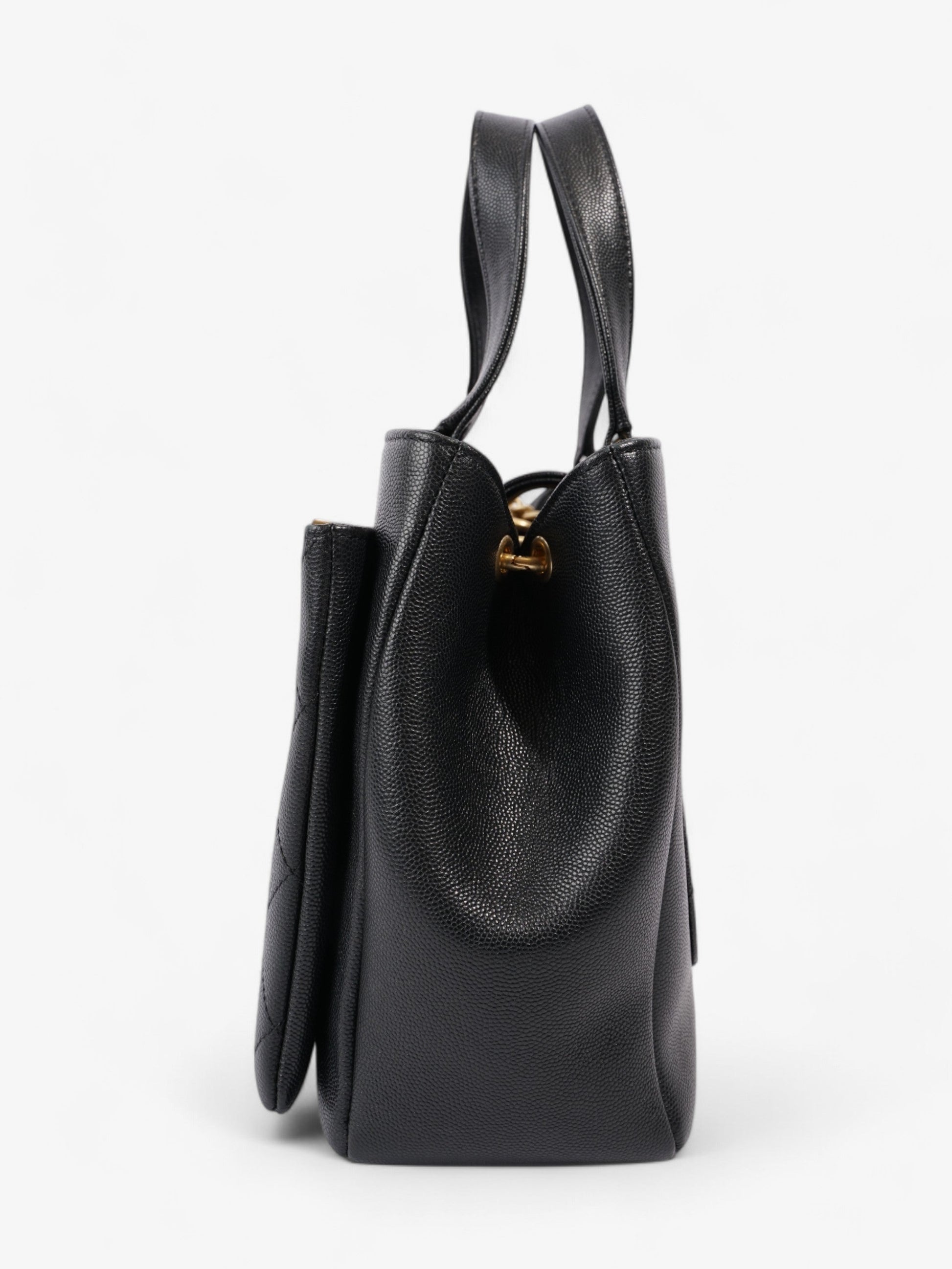 Chanel Framed Business Affinity Bag Black Caviar Leather