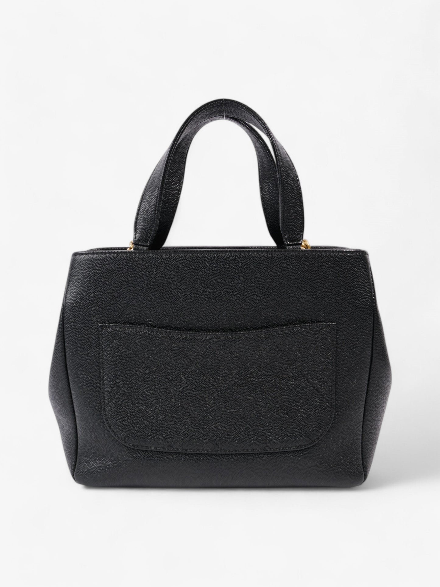 Chanel Framed Business Affinity Bag Black Caviar Leather