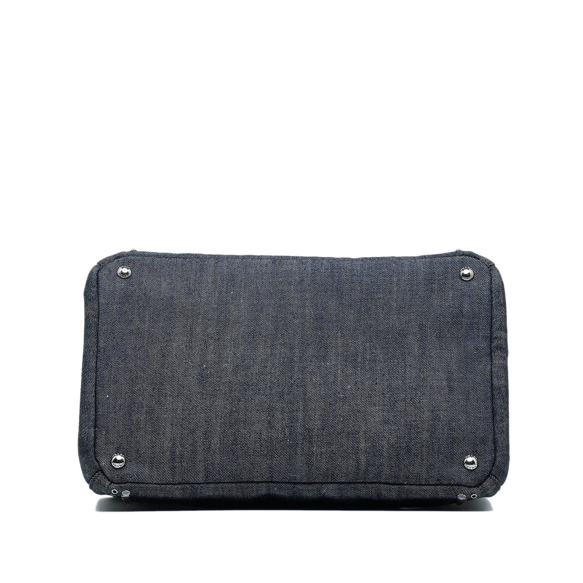 Prada Canapa Jeweled Satchel