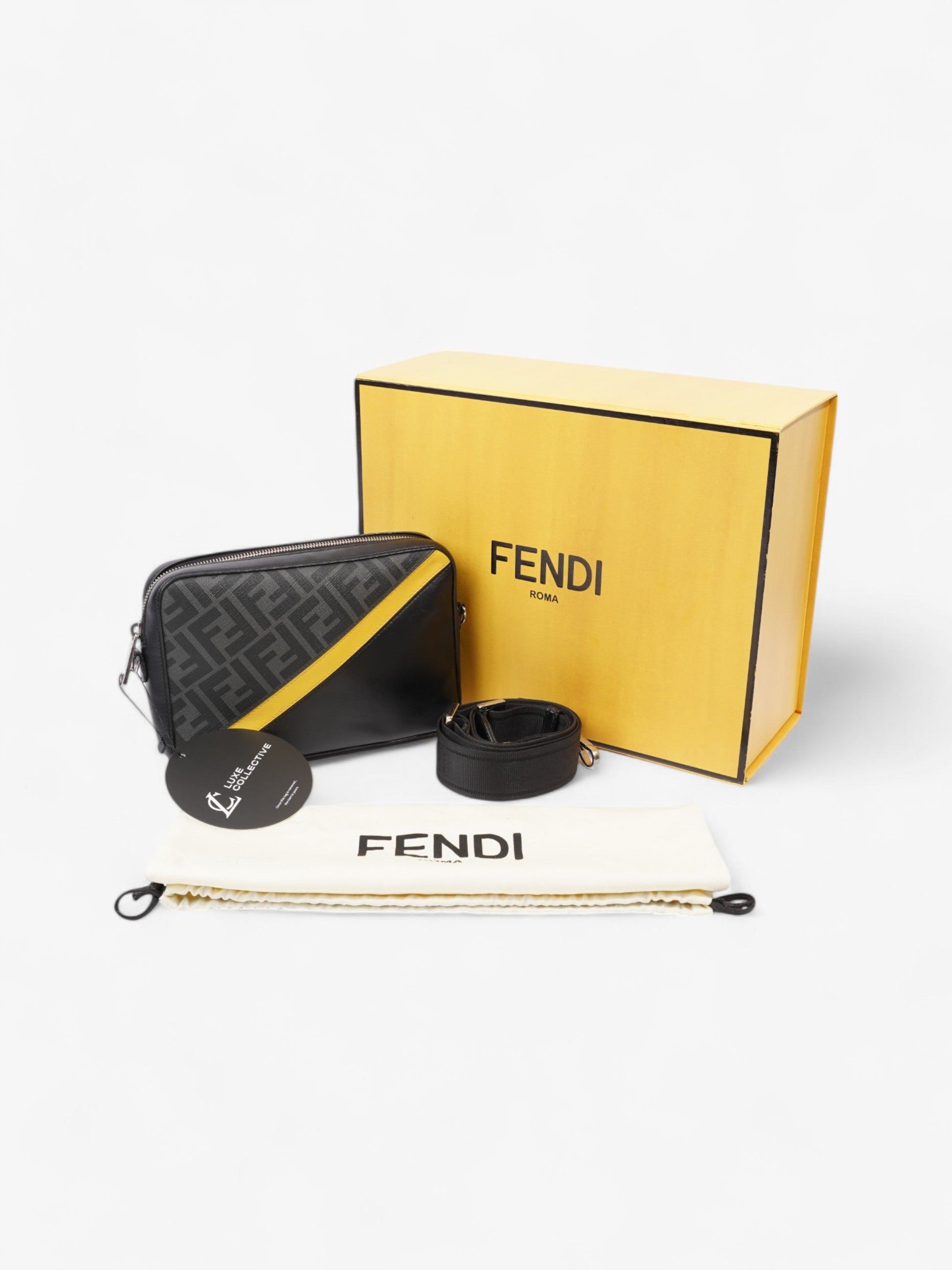 Fendi Zucca Shoulder Bag Brown / Tobacco Canvas