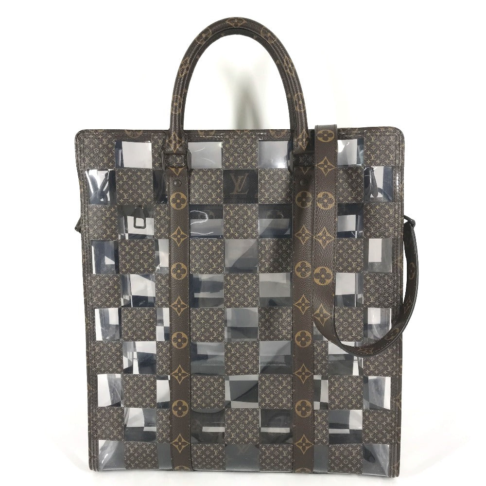 LOUIS VUITTON Handbag Monogram Canvas, Plastics Brown monogram chess Sac Plat