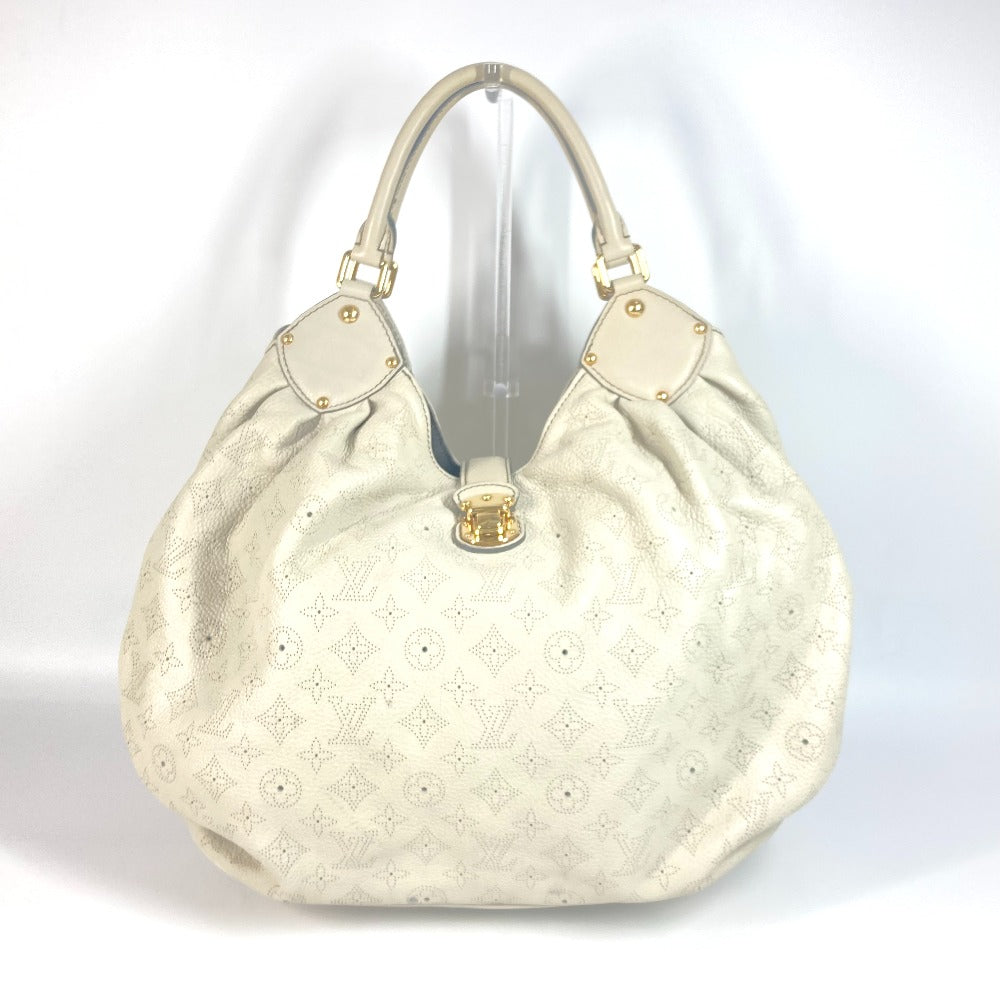 LOUIS VUITTON Shoulder Bag monogram mahina leather Beige type Monogram Mahina XL