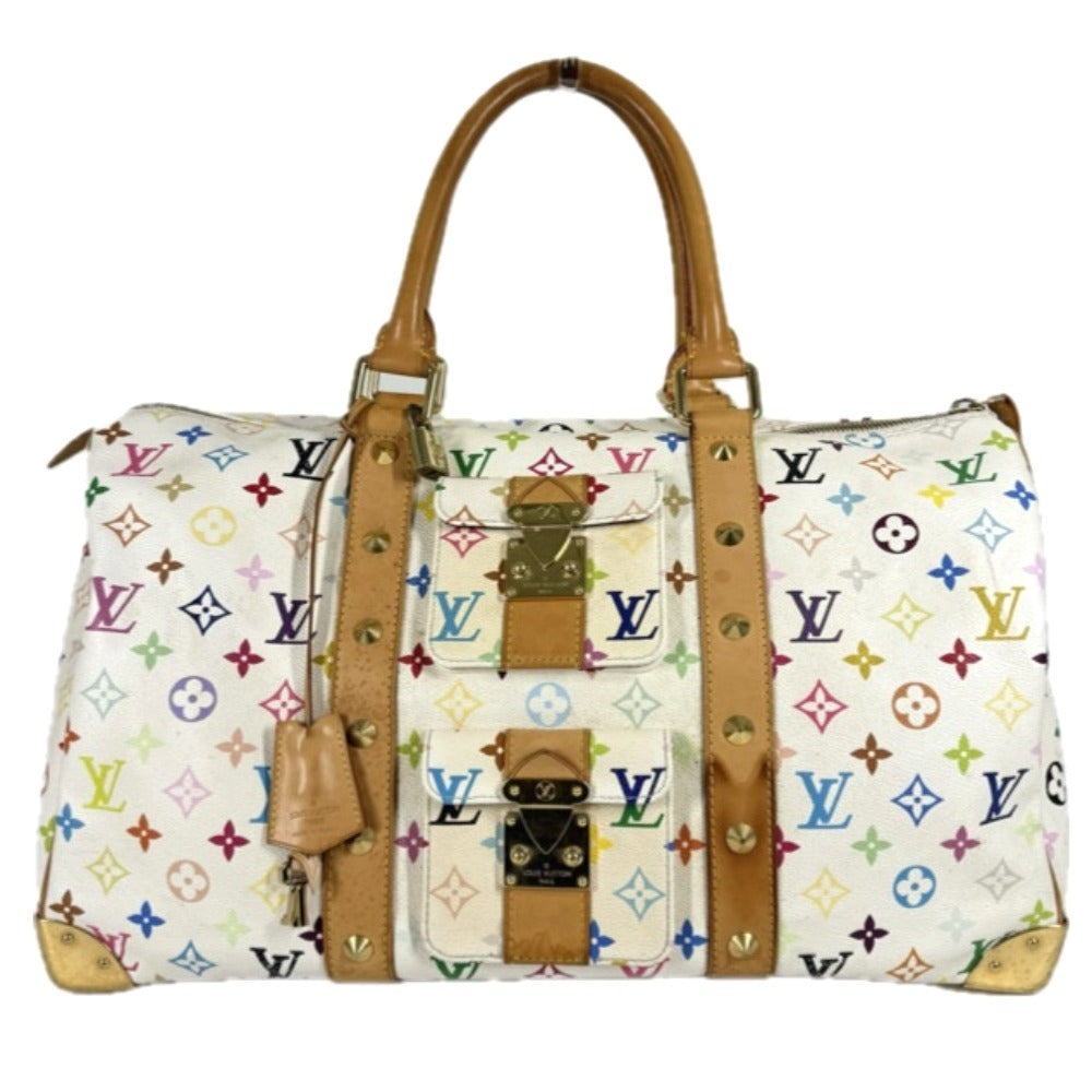 LOUIS VUITTON Boston Duffel bag Monogram multicolor canvas white Monogram Multicolor Takashi Murakami Keepall 45 Keepall 45