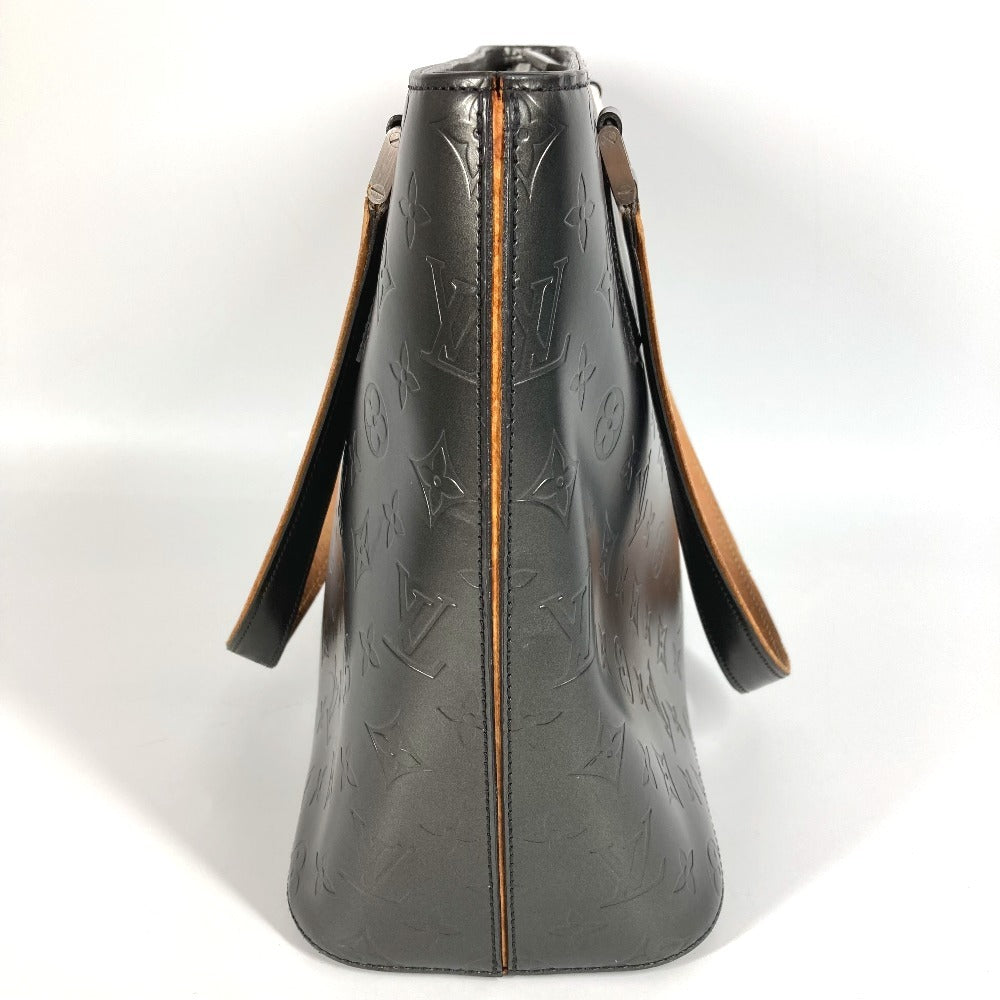 LOUIS VUITTON Shoulder Bag Monogram mat leather black Monogram mat Stockton