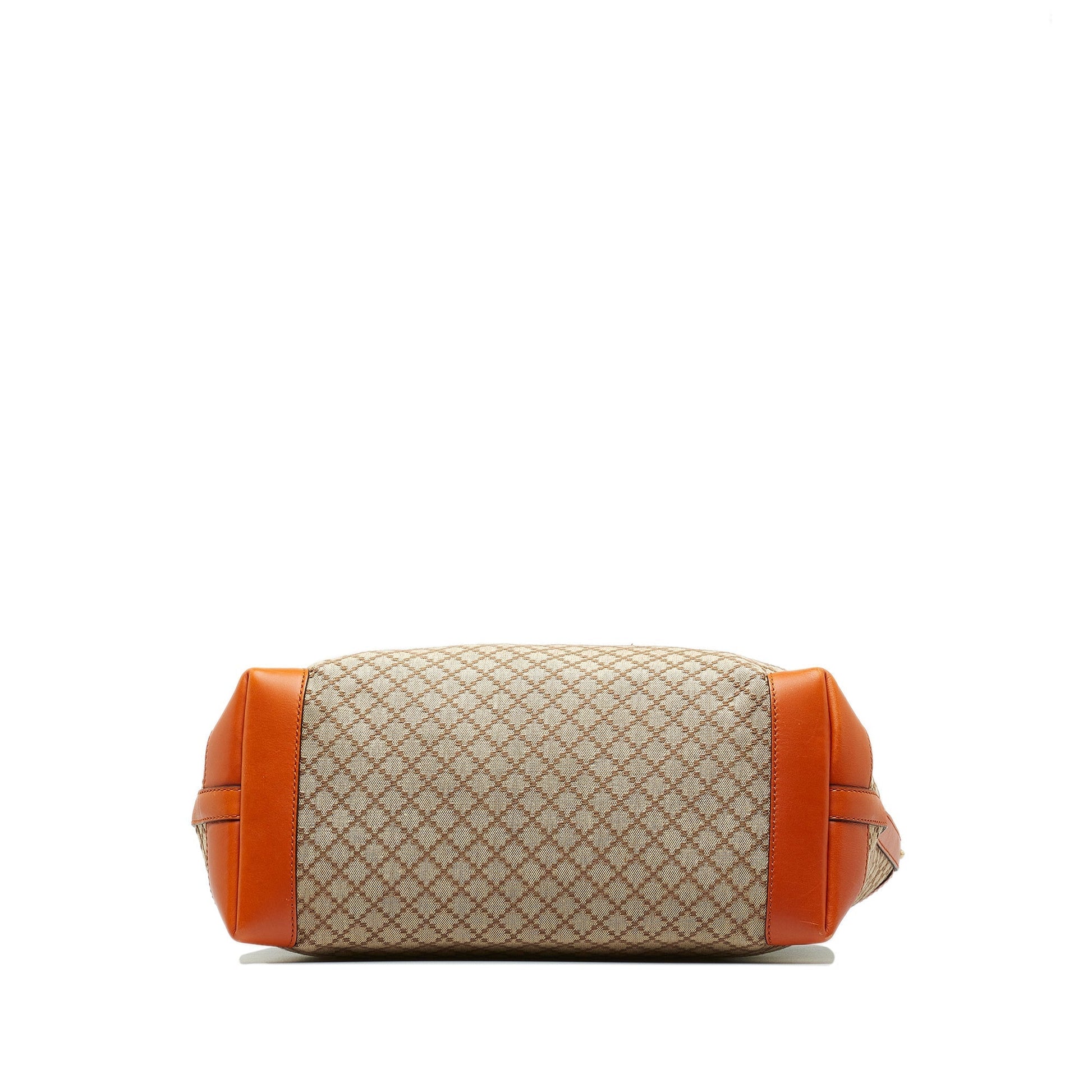 Gucci Tan Leather Canvas Tote Style 4