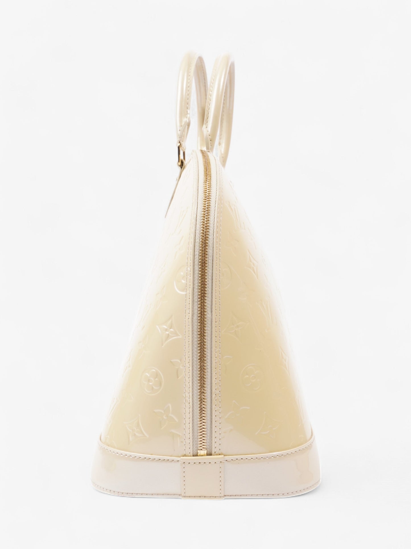 Louis Vuitton Alma Cream Embossed Leather MM