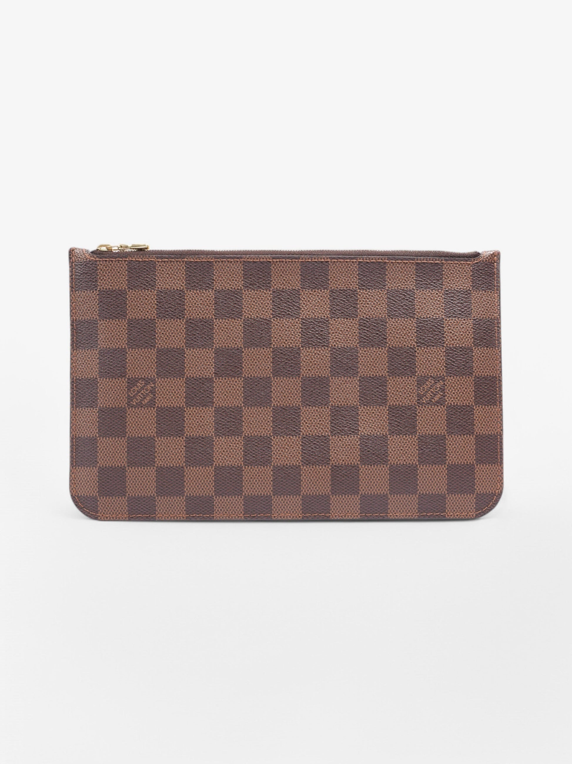 Louis Vuitton Neverfull Pochette Damier Ebene Coated Canvas