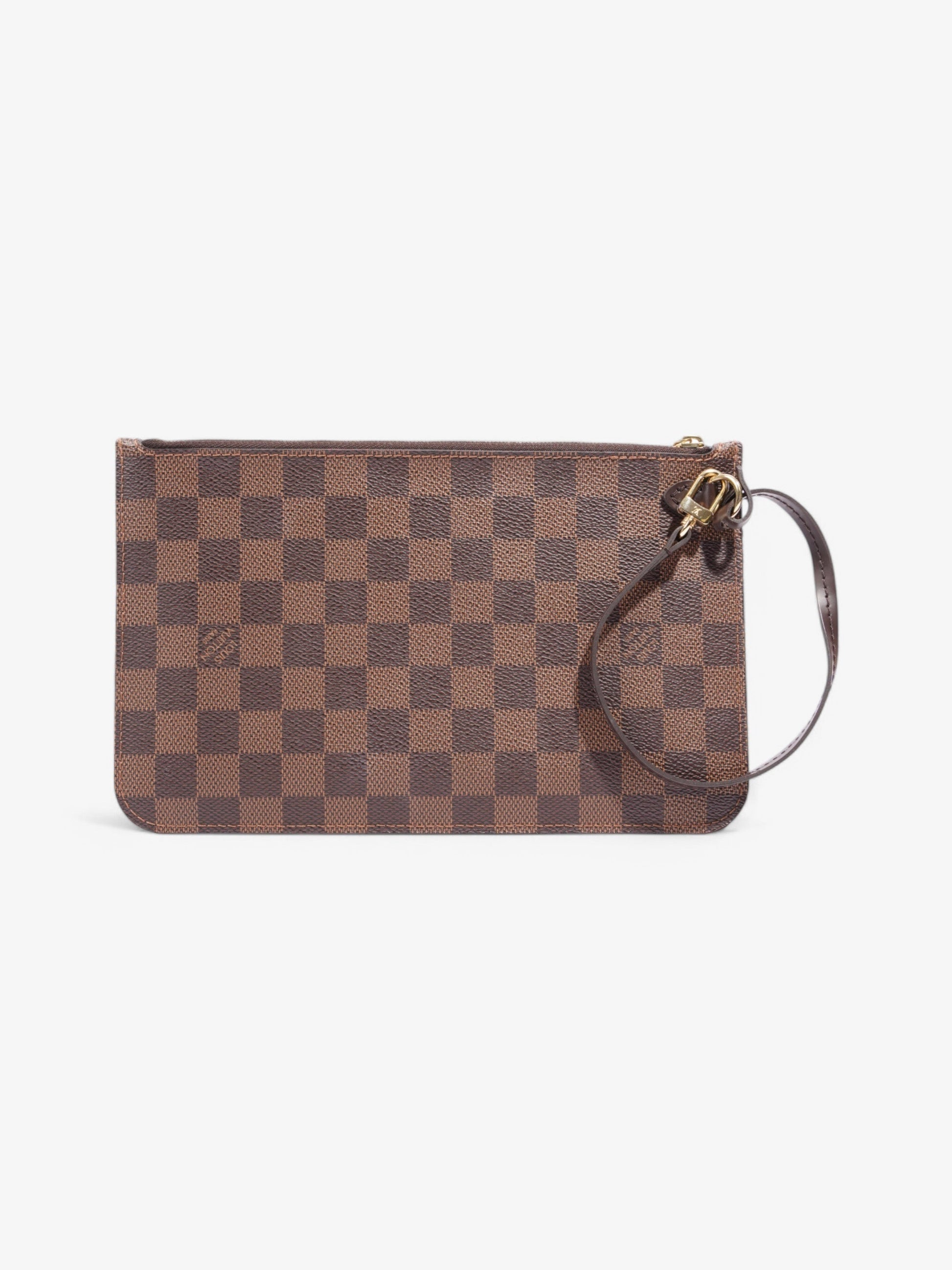 Louis Vuitton Neverfull Pochette Damier Ebene Coated Canvas