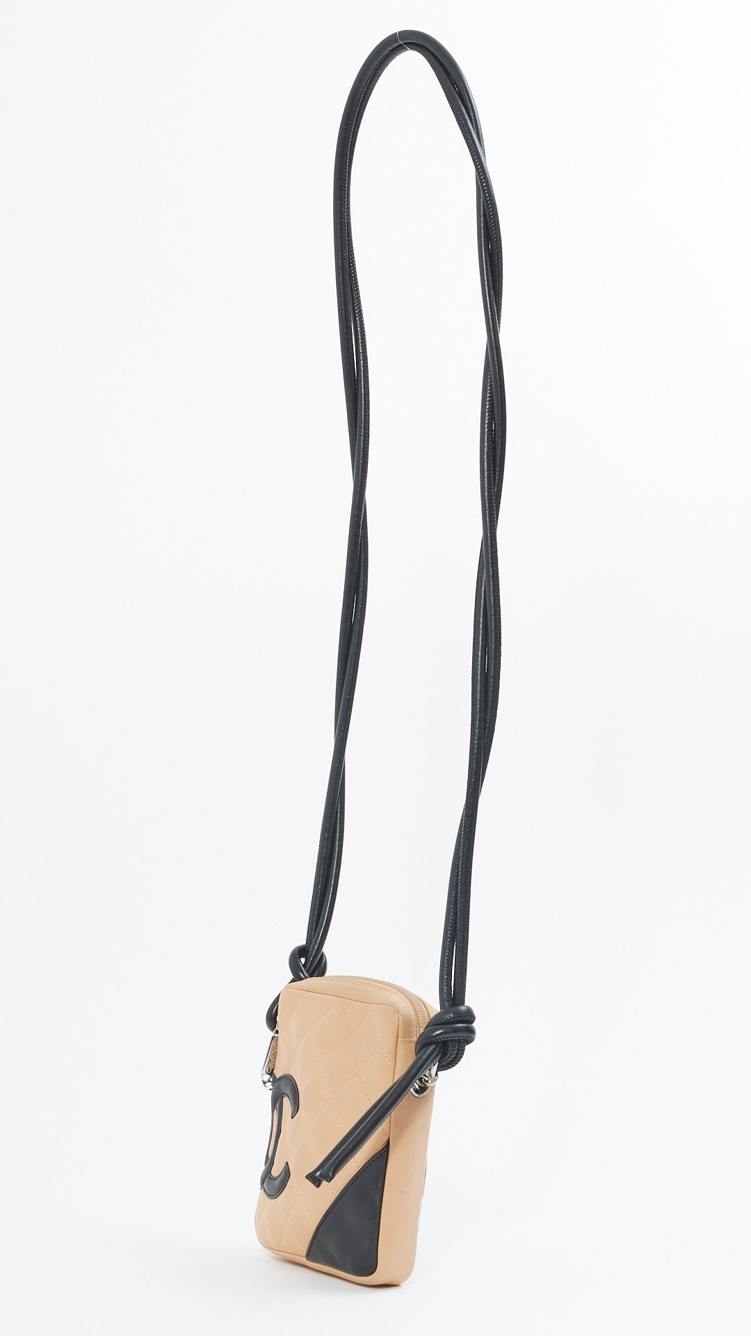 Chanel Beige Black Cambon Crossbody Bag