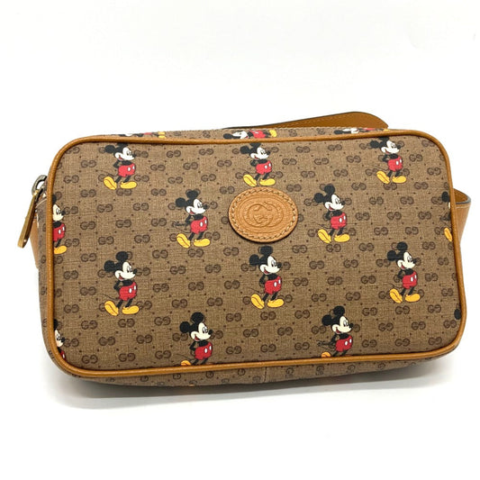 GUCCI Sling bag 602695 GG Supreme Canvas Brown Disney Collaboration Mickey Mini GG Supreme Women(Unisex)