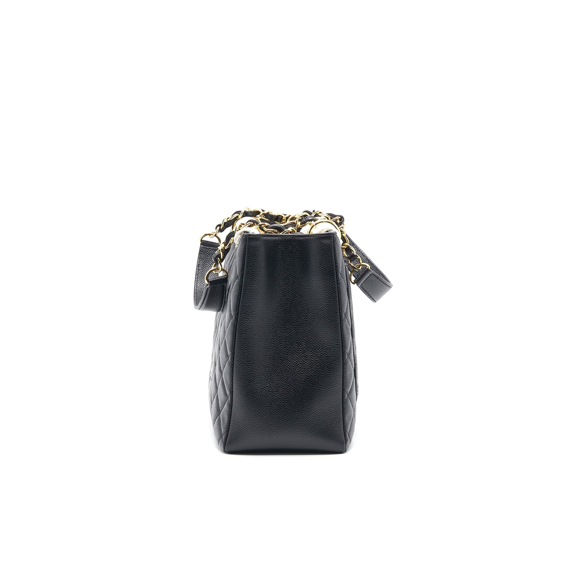 Chanel Grand Shopping Tote Black Cavier