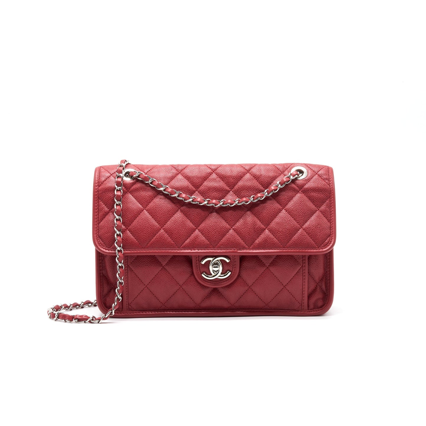 Chanel Cavier Flap Bag Red