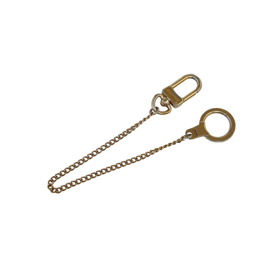 LOUIS VUITTON Gold-Tone Key Chain