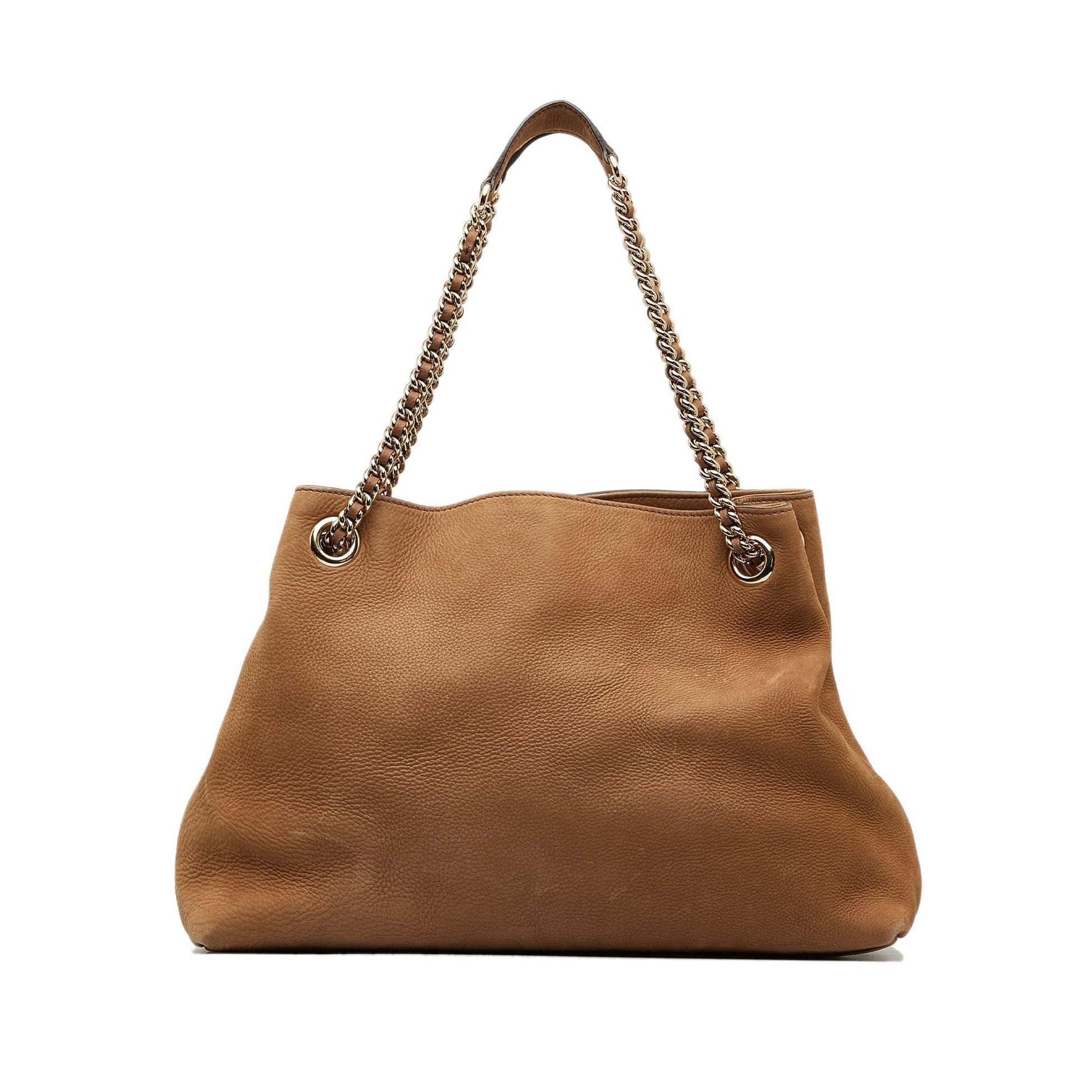 Gucci Soho Tan Leather Chain Tote