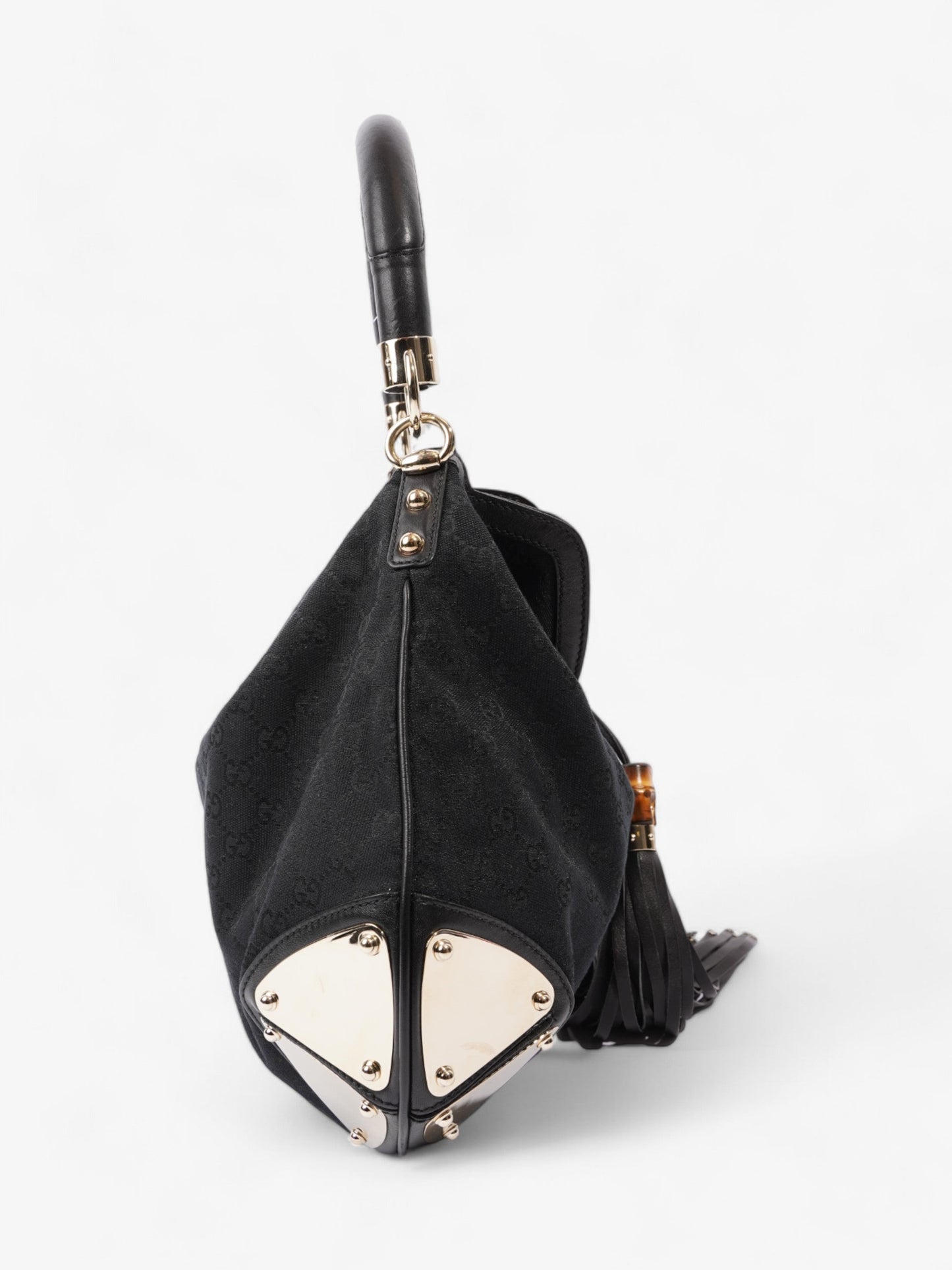 Gucci Indy Hobo Black Canvas