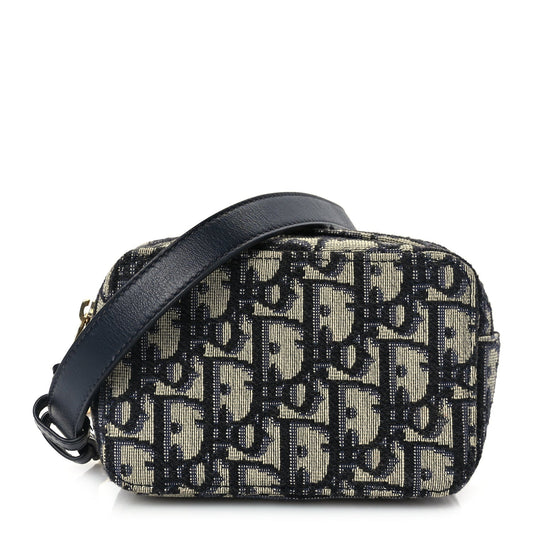 Christian Dior Oblique Belt Pouch Blue