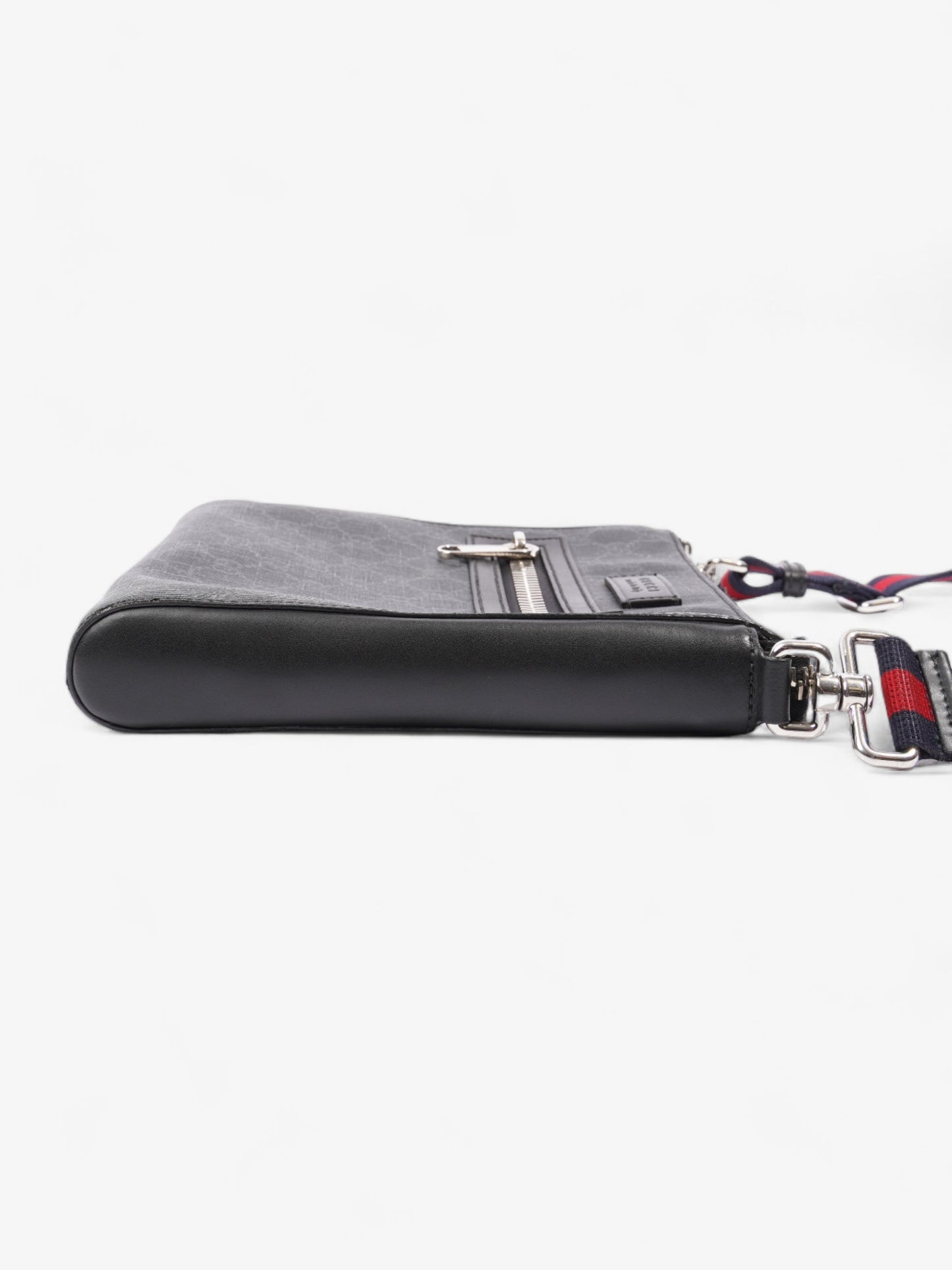 Gucci GG Web Messenger Bag Black / Red / Blue Canvas