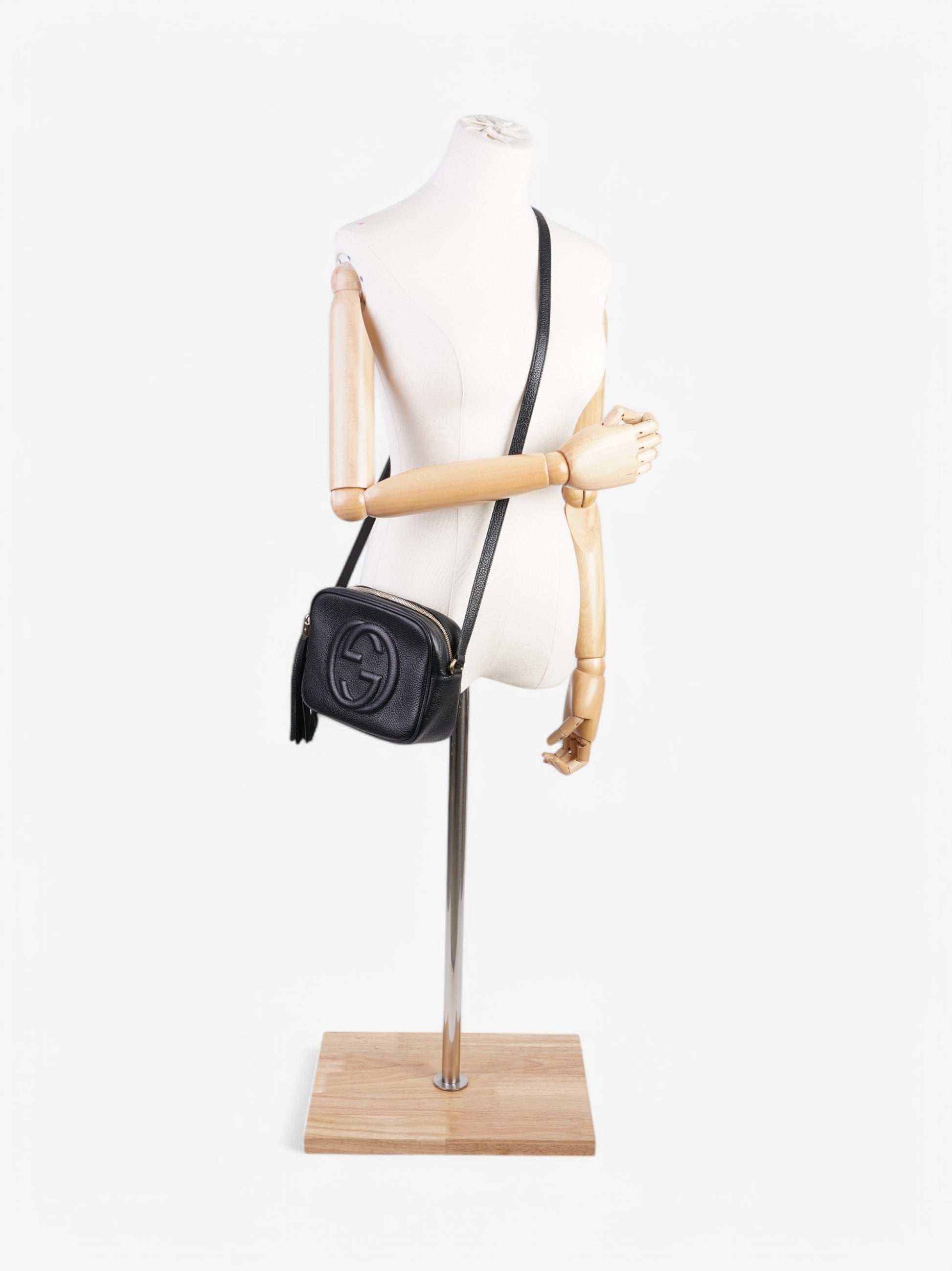 Gucci Soho Disco Bag Black Calfskin Leather Small