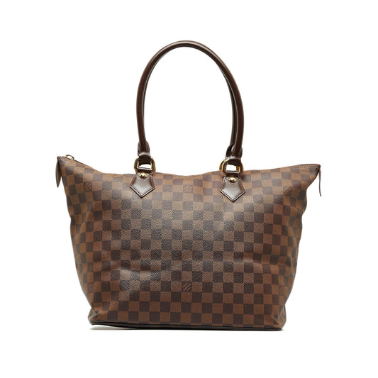 LOUIS VUITTON Damier Ebene Saleya MM Tote Bag