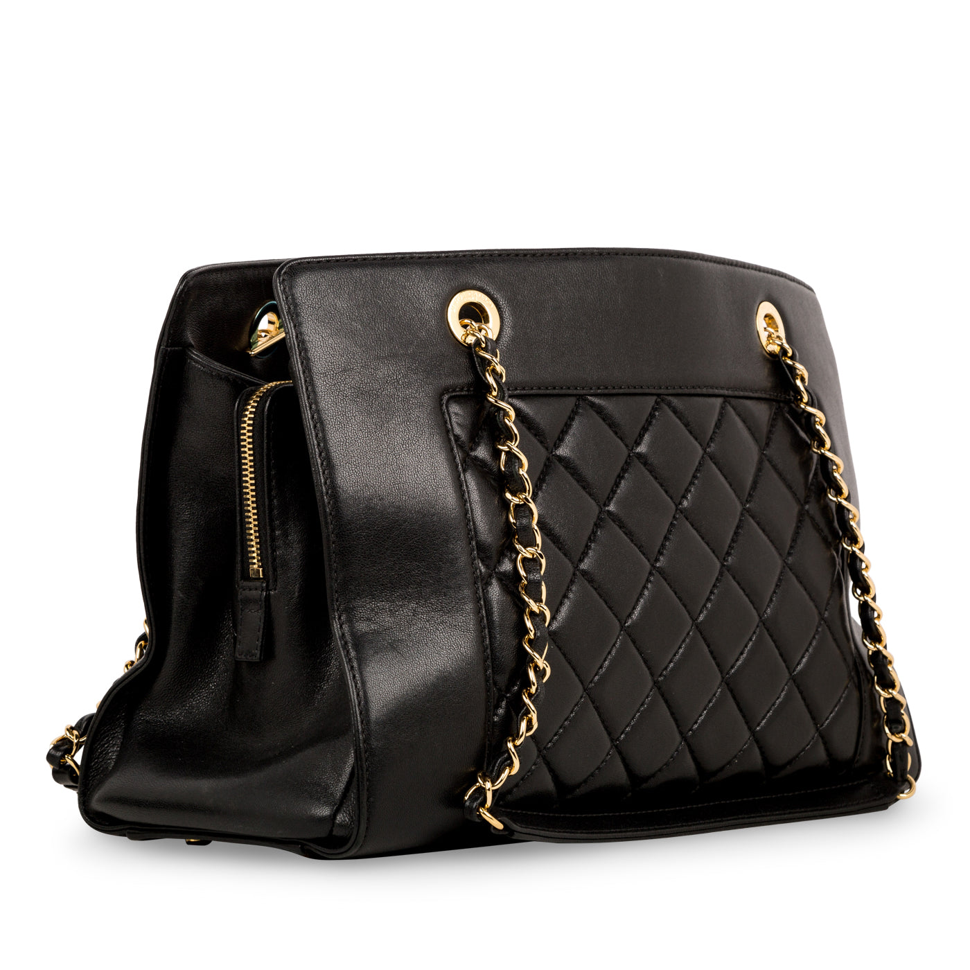 Chanel Quilted Shopper Tote
