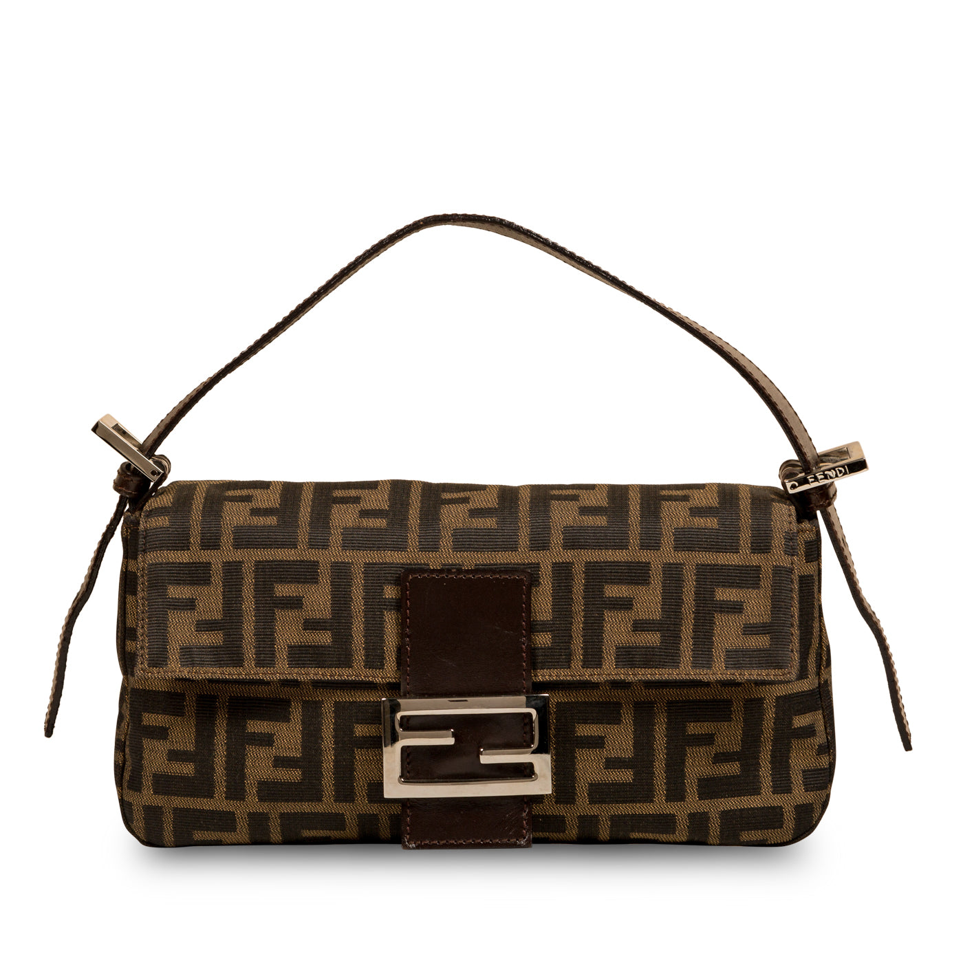 Fendi Zucca Canvas Baguette Bag