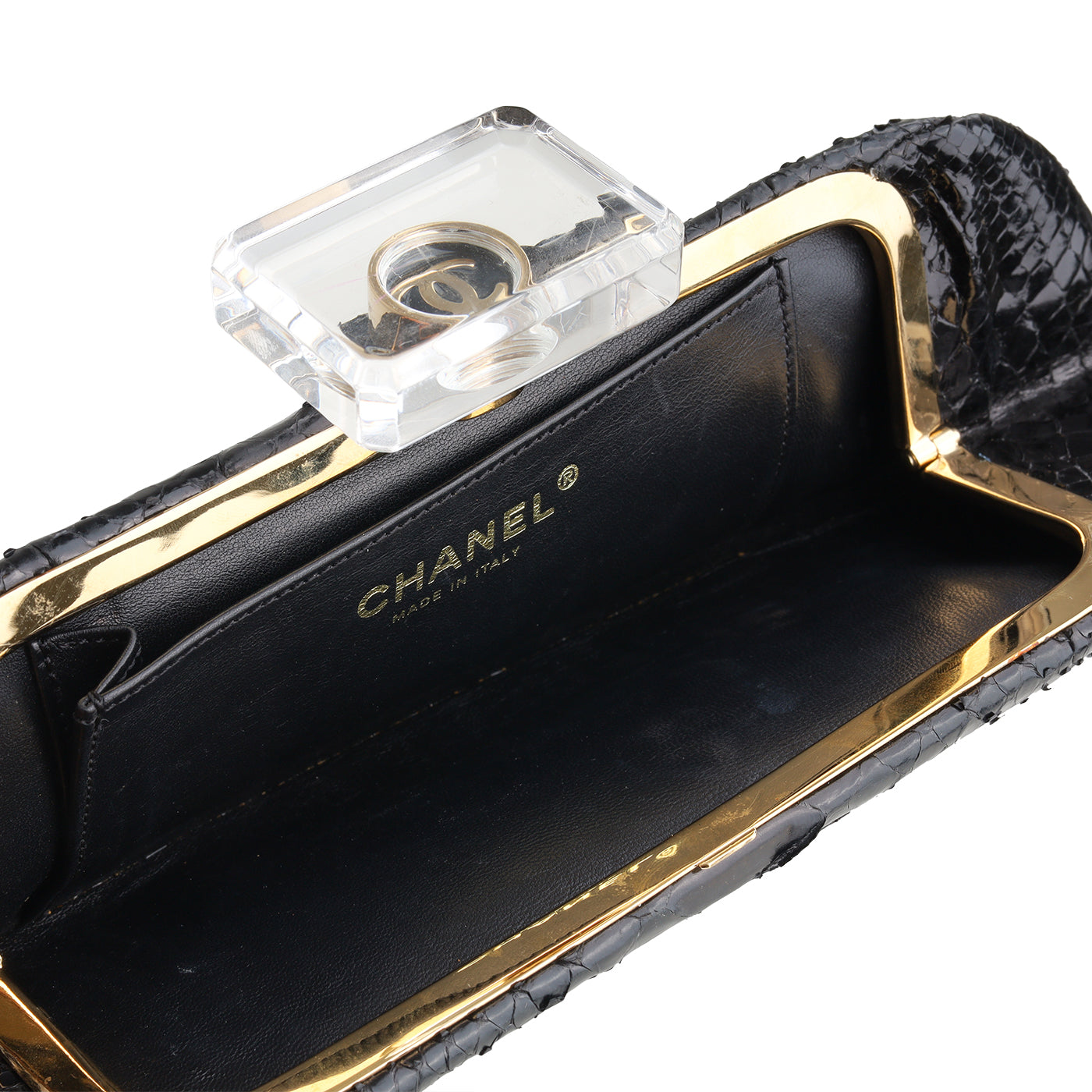 Chanel Python Clutch
