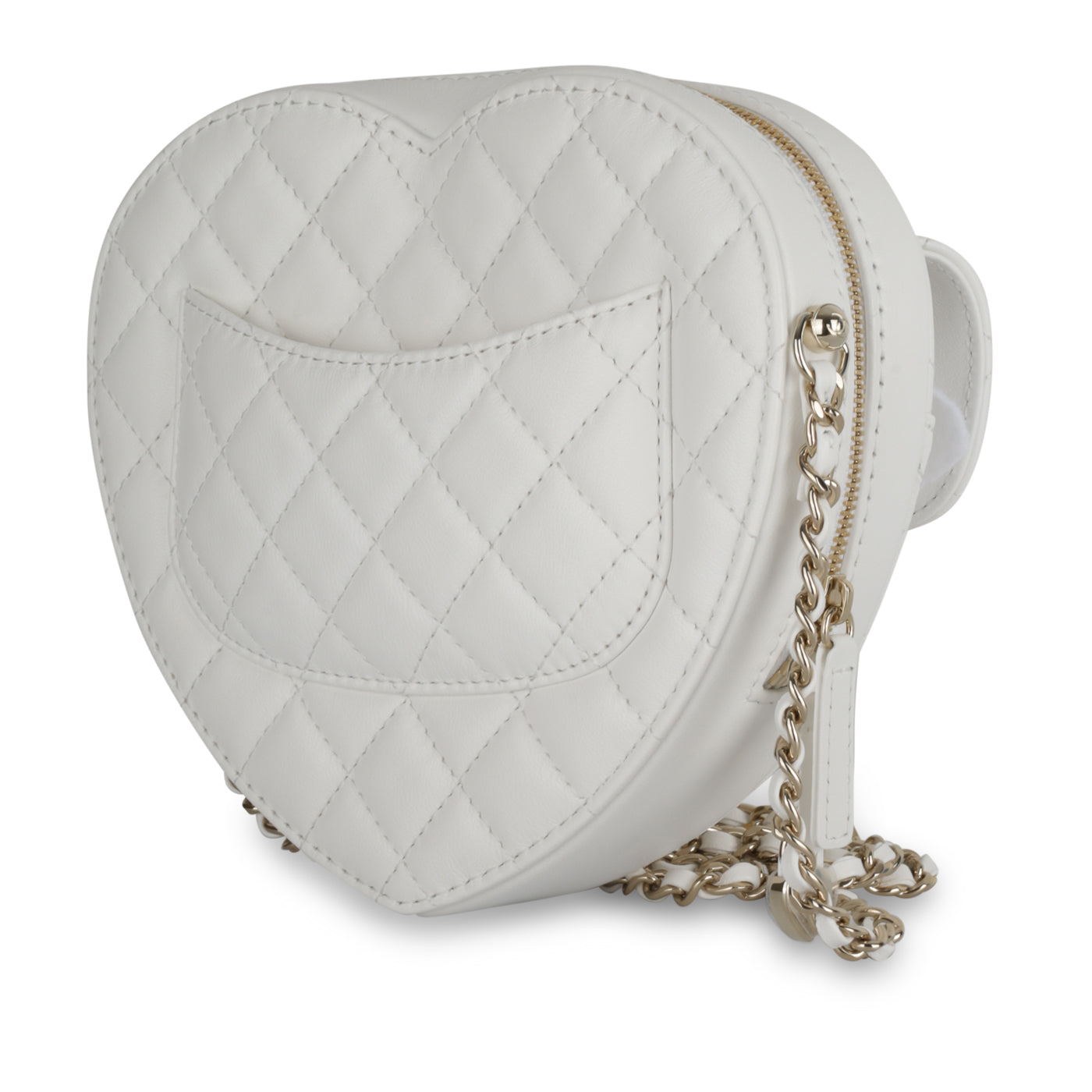 Chanel Large Heart Bag - White