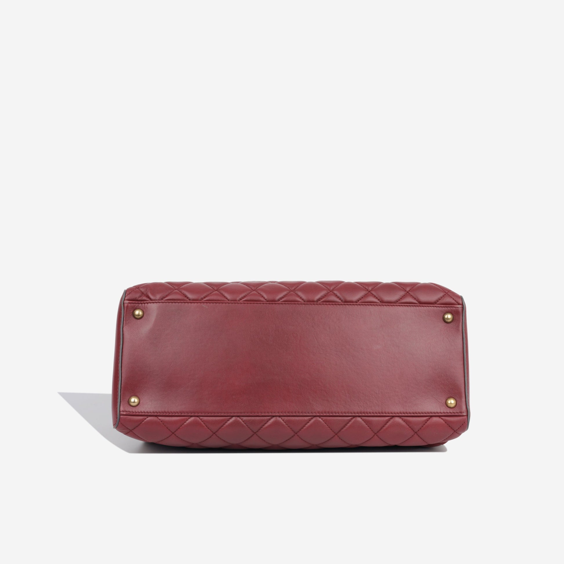 Chanel Large Shopper Tote - Burgundy
