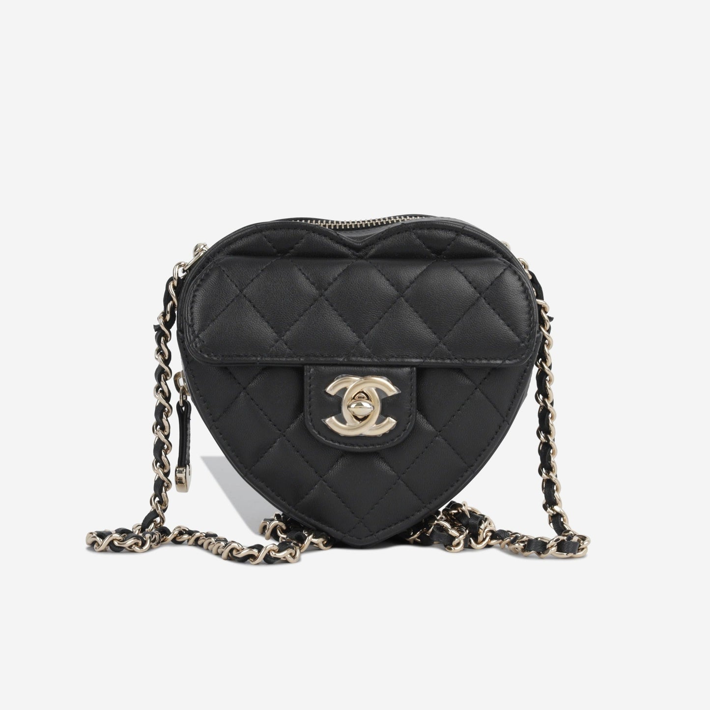 Chanel Small Heart Bag - Black