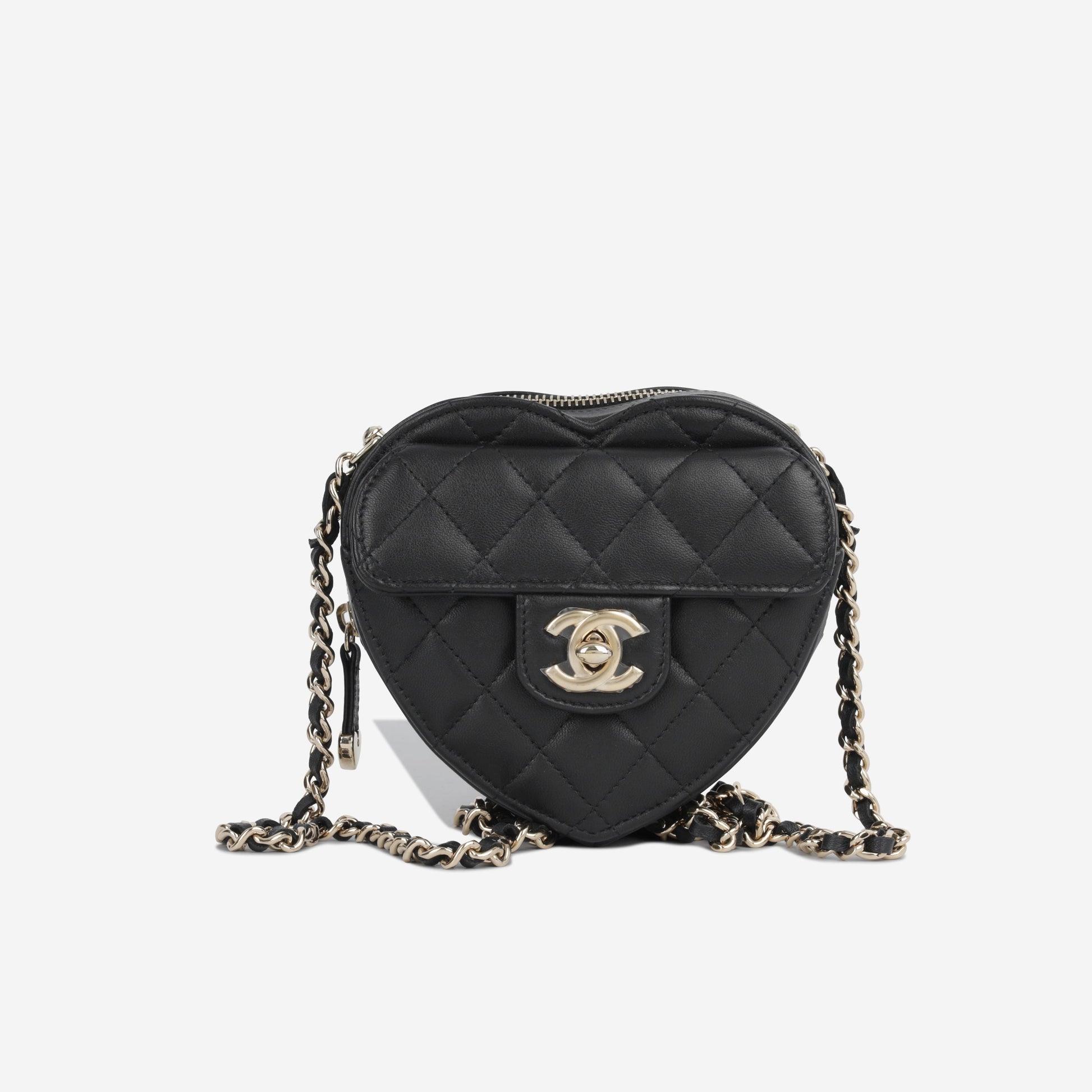 Chanel Small Heart Bag - Black