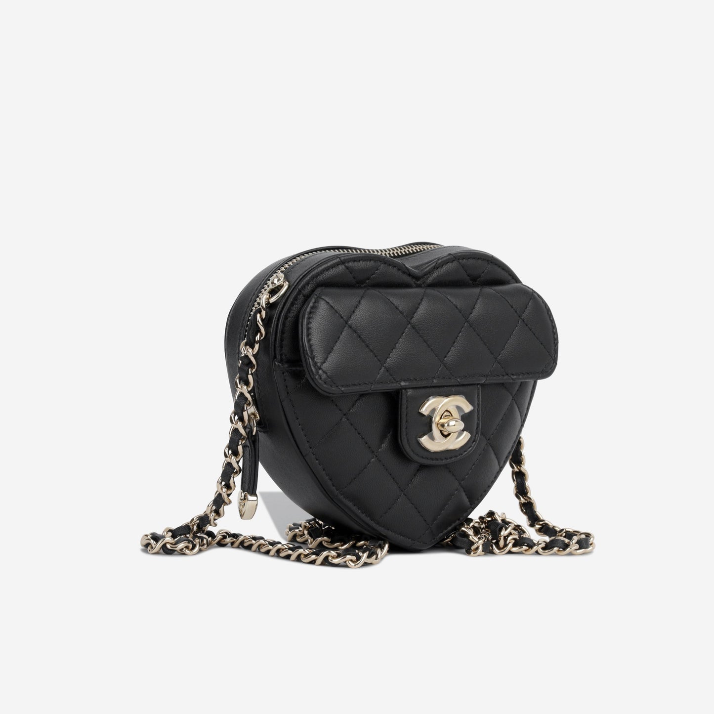 Chanel Small Heart Bag - Black