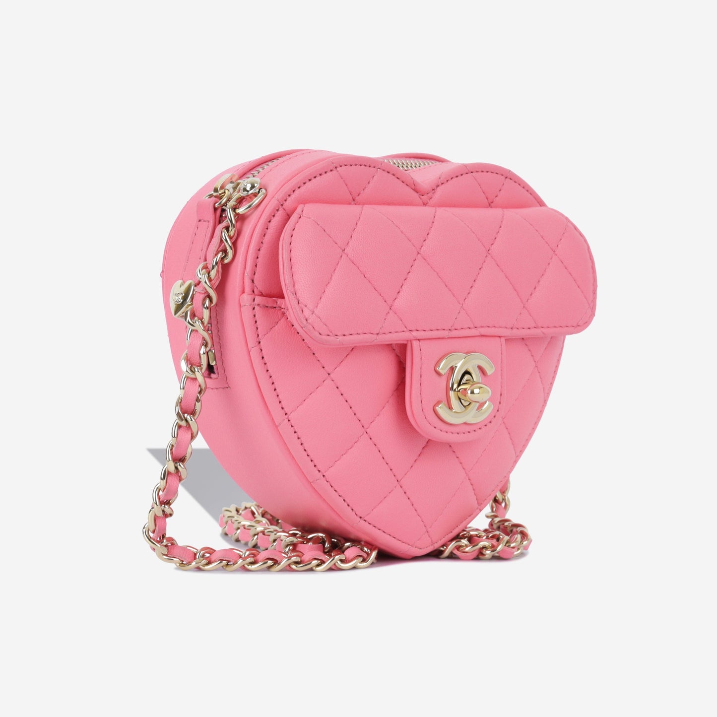 Chanel Small Heart Bag - Pink