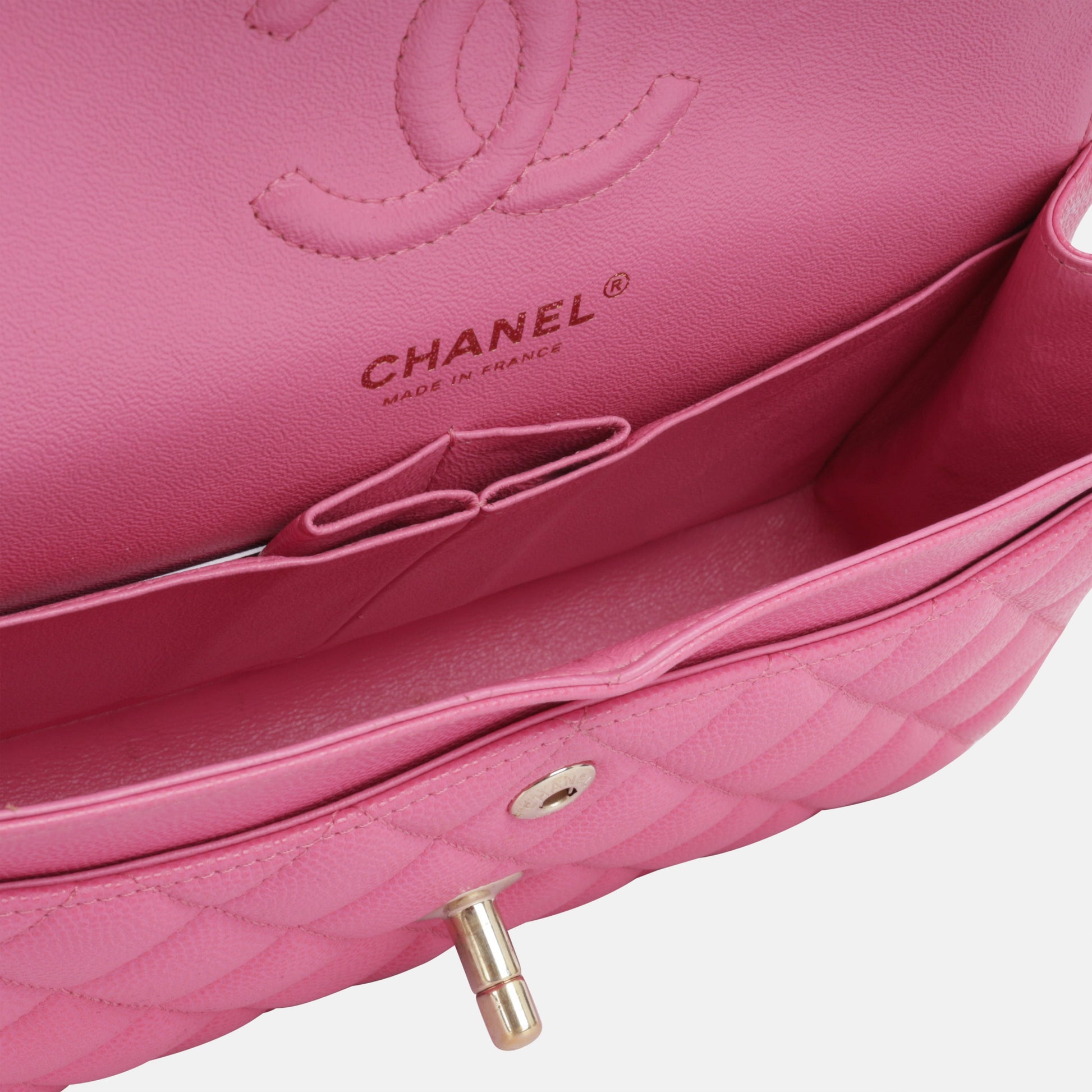 Chanel Small Classic Flap Bag - Pink Caviar