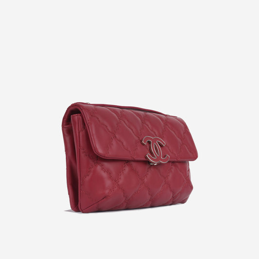 Chanel Double Stitch Hamptons Flap Bag