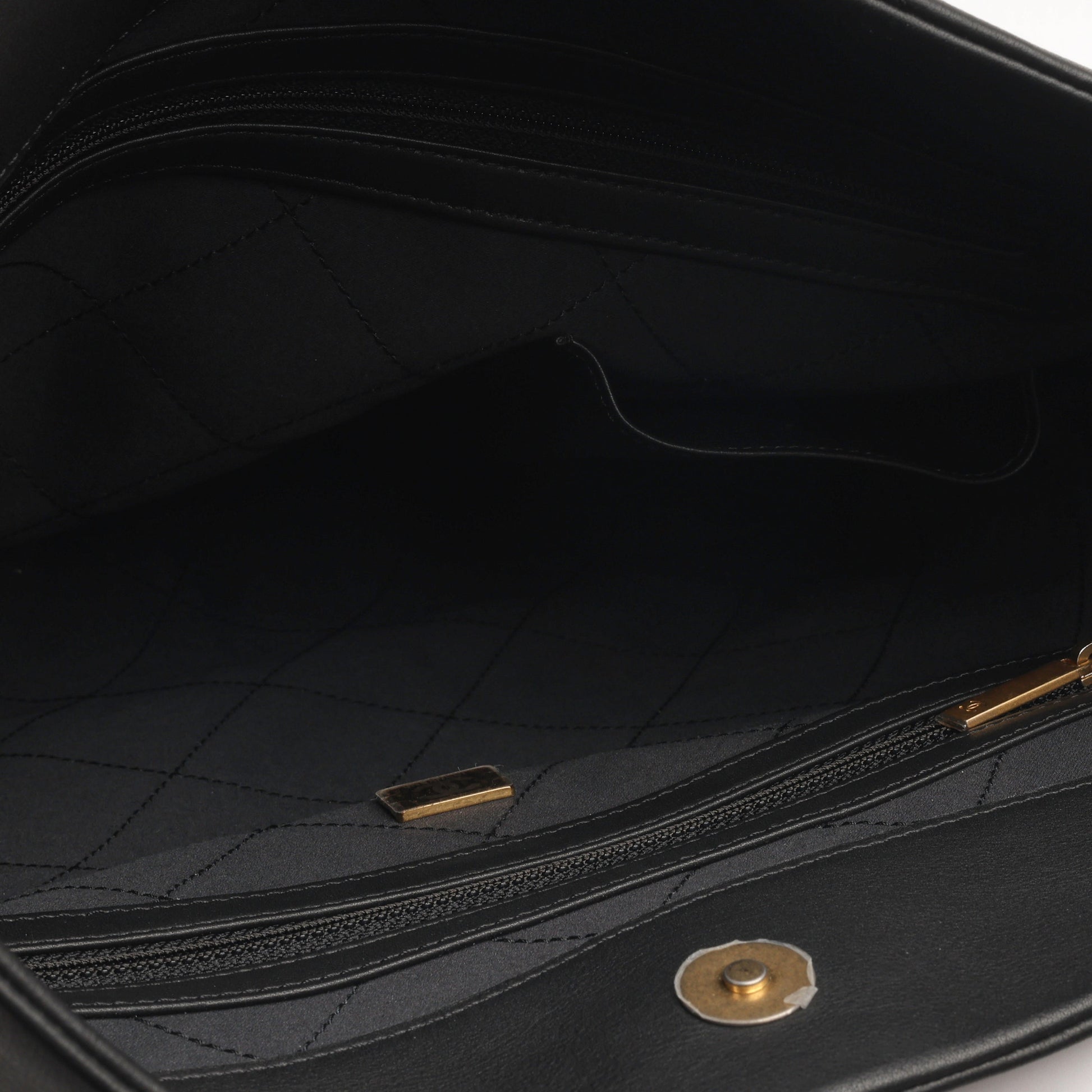 Chanel Hobo Shoulder Bag - Black Calfskin