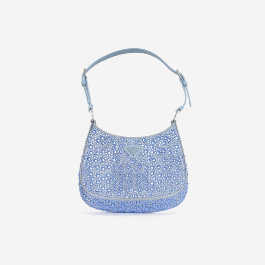 Prada Cleo Bag - Light Blue Satin (NW)