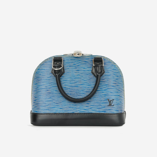 Louis Vuitton Louis Vuitton - Alma BB - Blue/White Epi Leather SHW - 2018