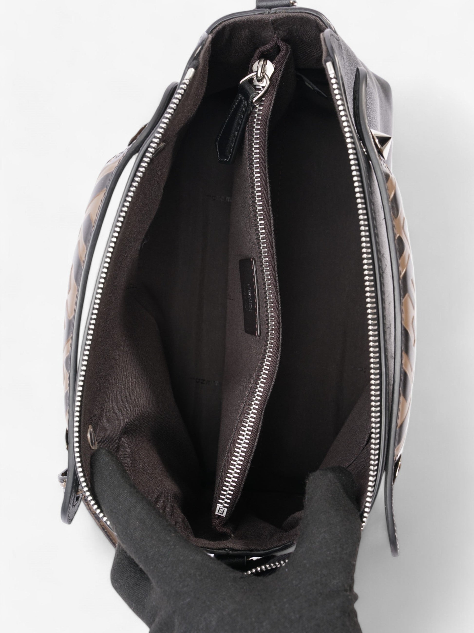 Fendi By The Way Black Leather Medium