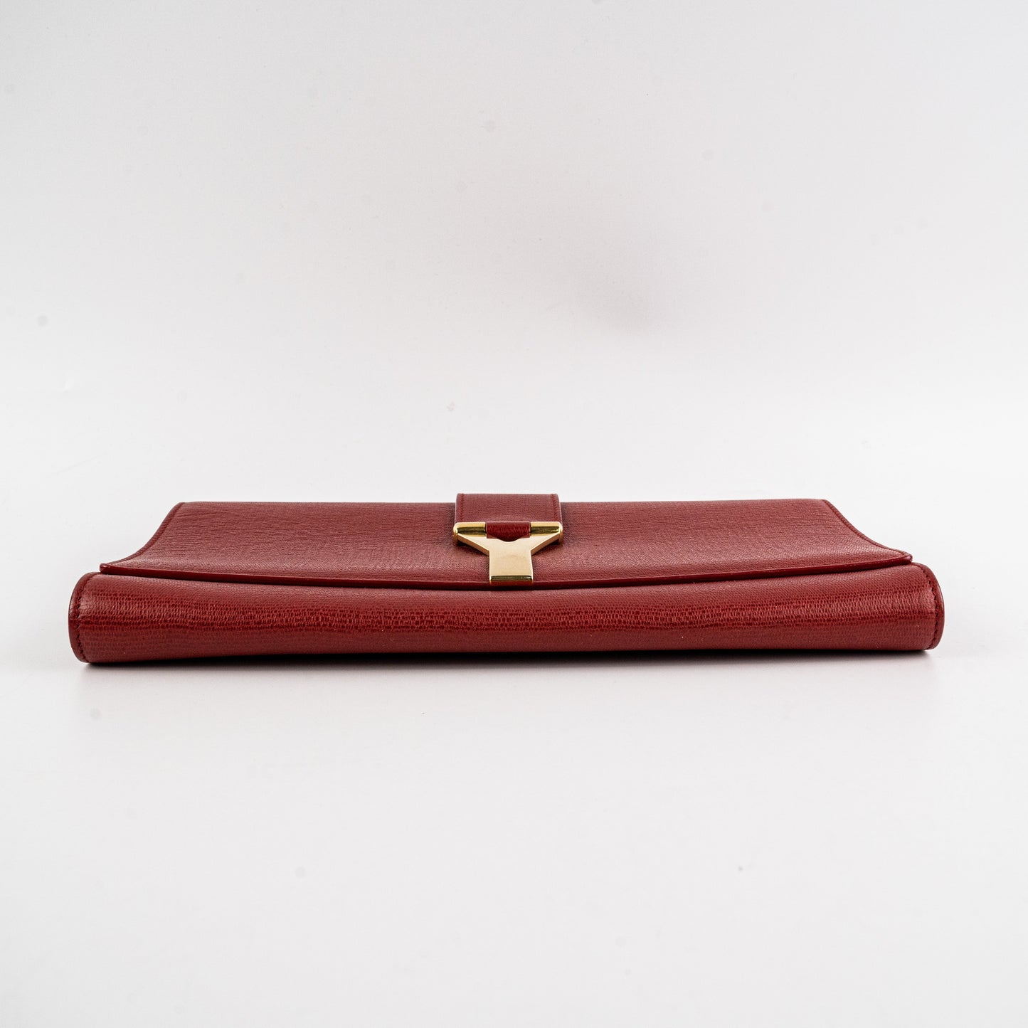 Saint Laurent Red Leather Clutch