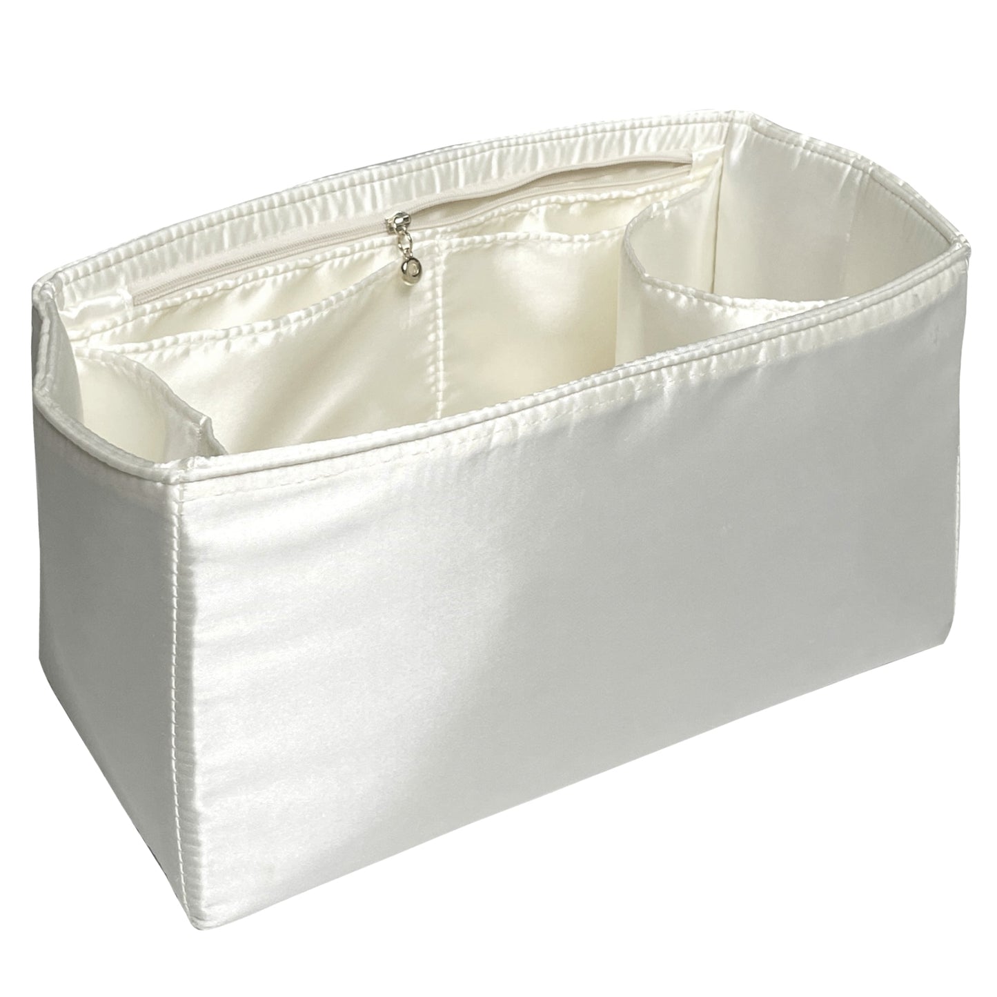 Organizer for [Sunshine Small, Fendi] Bag Insert (Silk, Full-width Zip and Open Pocket)