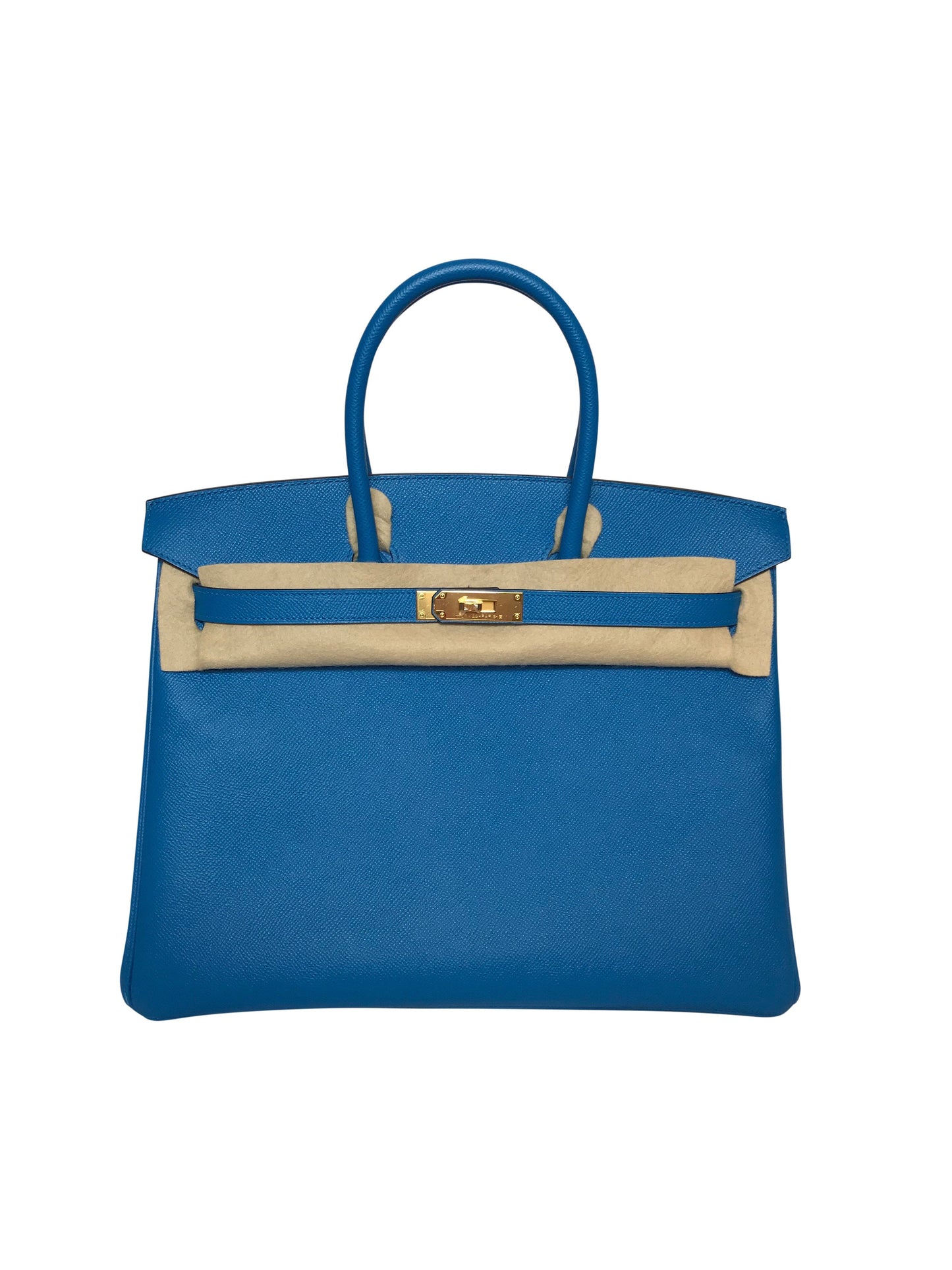 HermesBirkin 35 Bag Blue Zanzibar Epsom