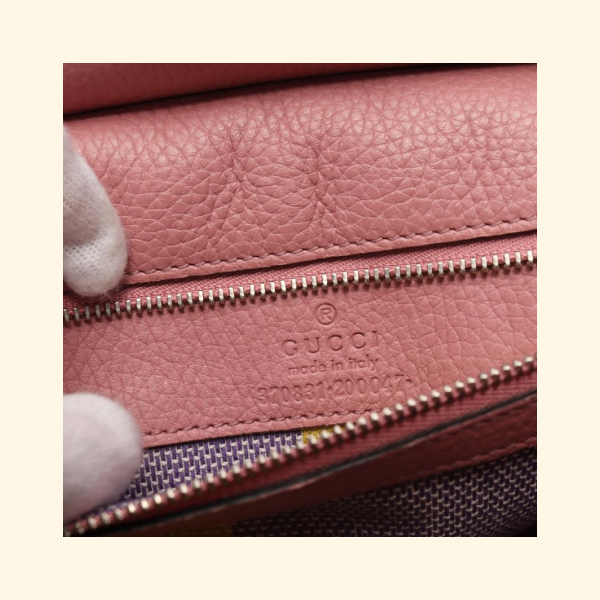 Gucci Bamboo Pink Leather Handbag