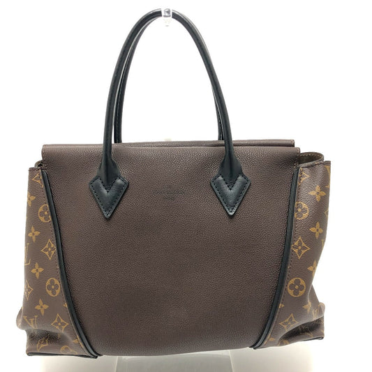 LOUIS VUITTON Handbag Monogram canvas, Cuir Orfevre leather Brown Monogram Tote W PM