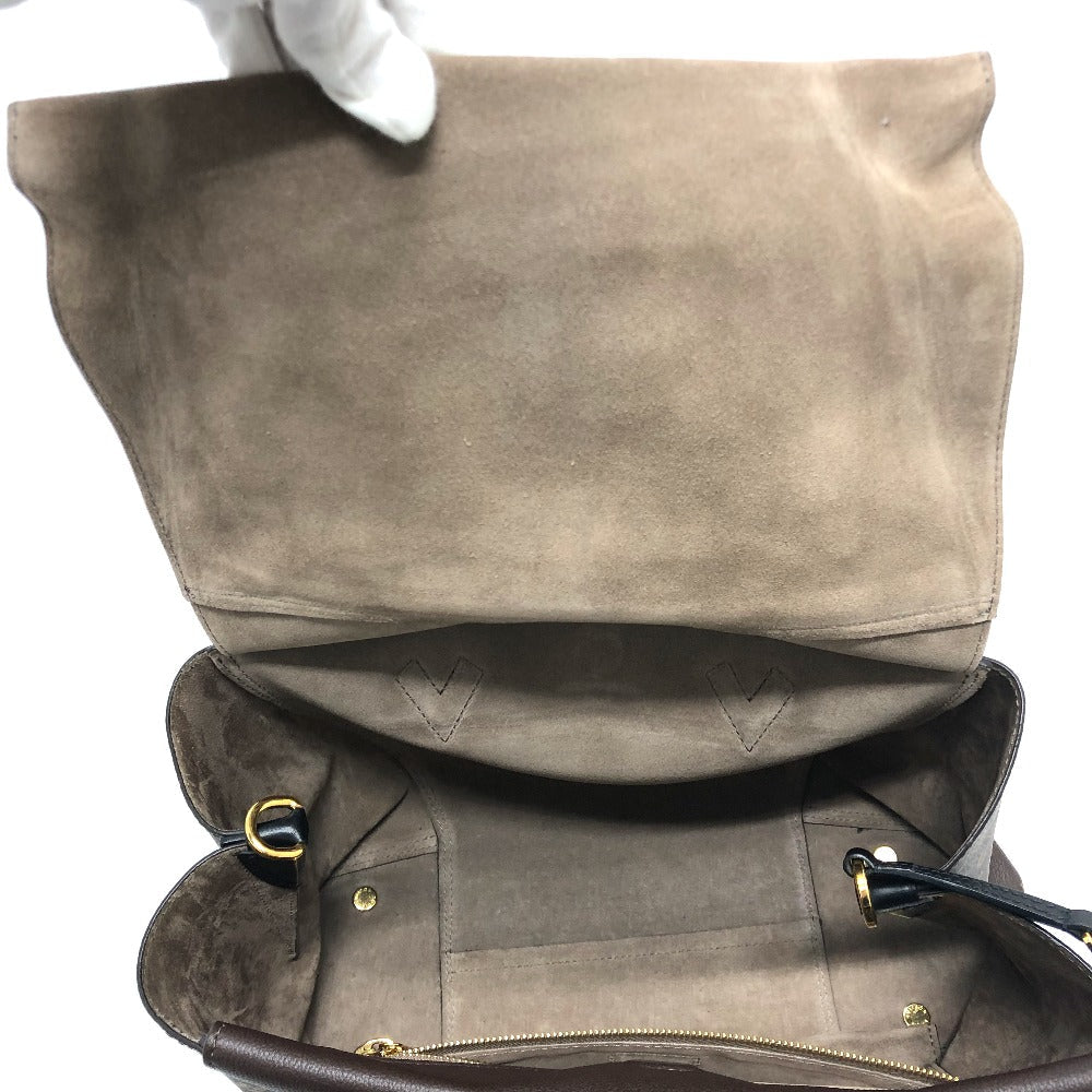 LOUIS VUITTON Handbag M41061 Monogram canvas, Cuir Orfevre leather Brown Monogram Tote W PM Women