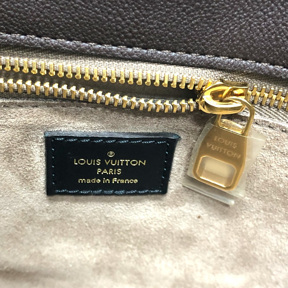 LOUIS VUITTON Handbag M41061 Monogram canvas, Cuir Orfevre leather Brown Monogram Tote W PM Women