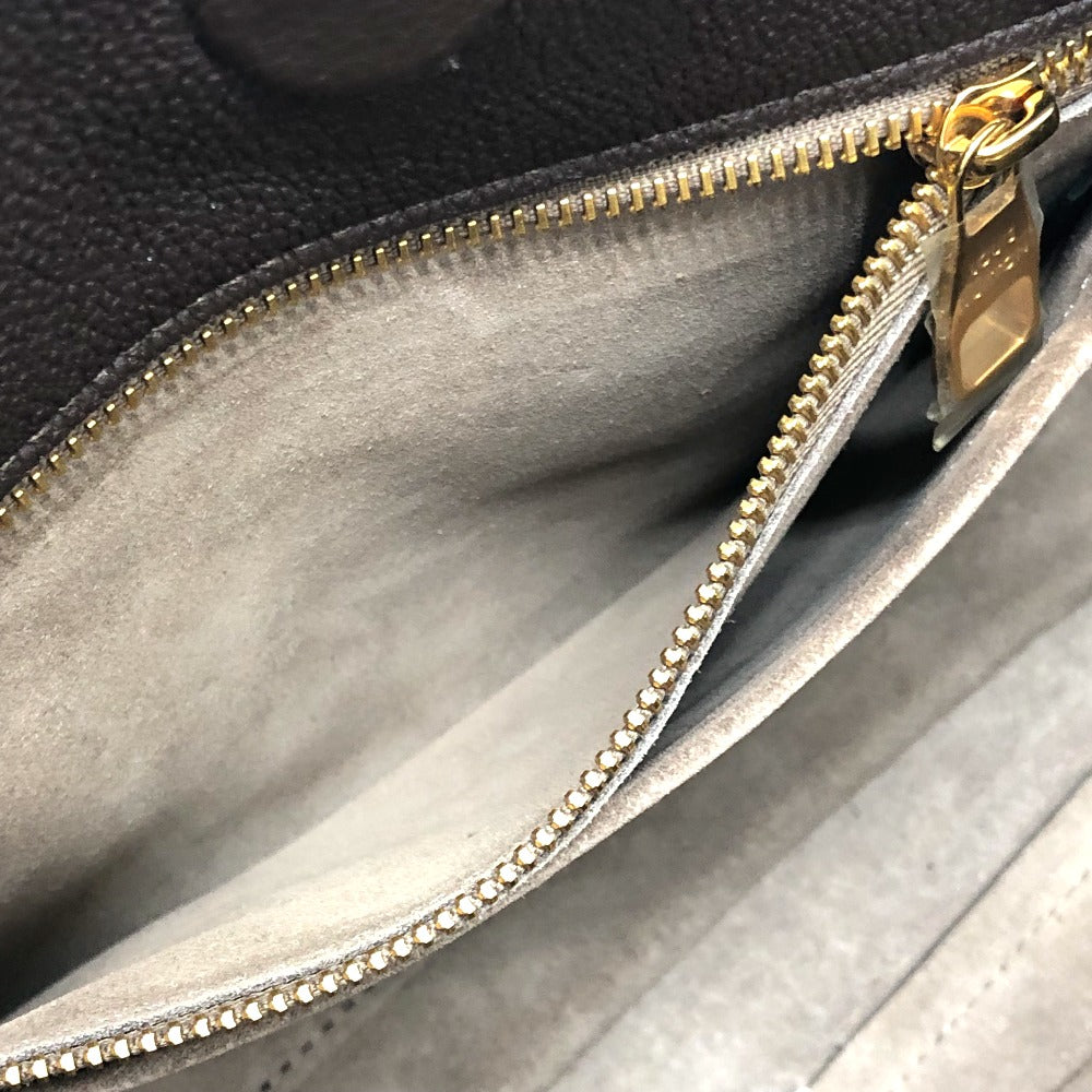 LOUIS VUITTON Handbag M41061 Monogram canvas, Cuir Orfevre leather Brown Monogram Tote W PM Women