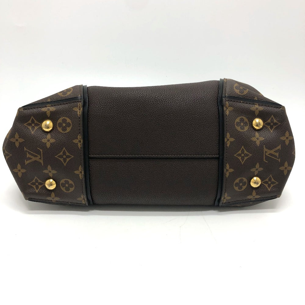 LOUIS VUITTON Handbag Monogram canvas, Cuir Orfevre leather Brown Monogram Tote W PM